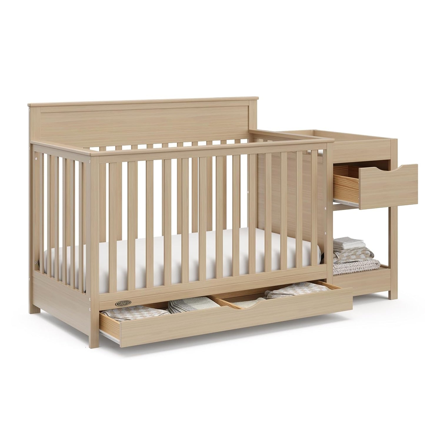 Graco Shiloh 5-in-1 Convertible Crib & Changer for Baby