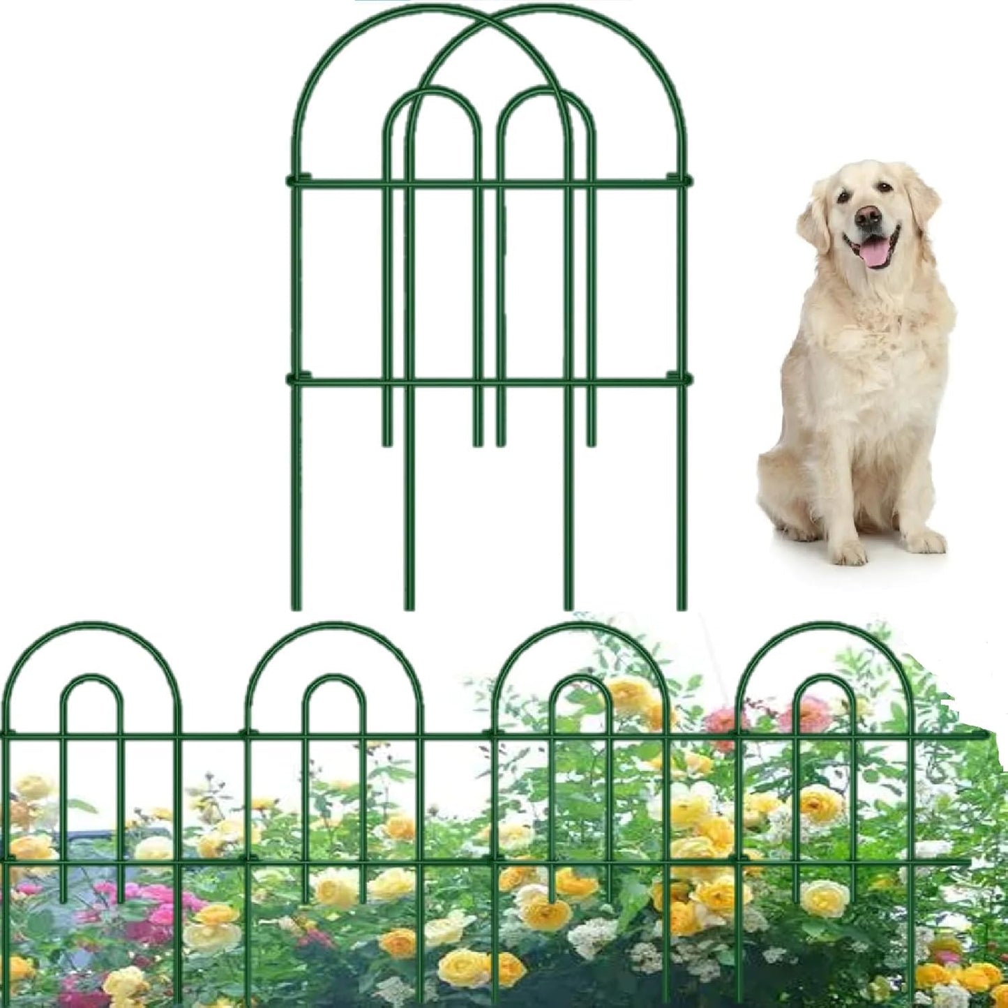 Decorative Garden Fence Panels for Dogs and Yard Edging
