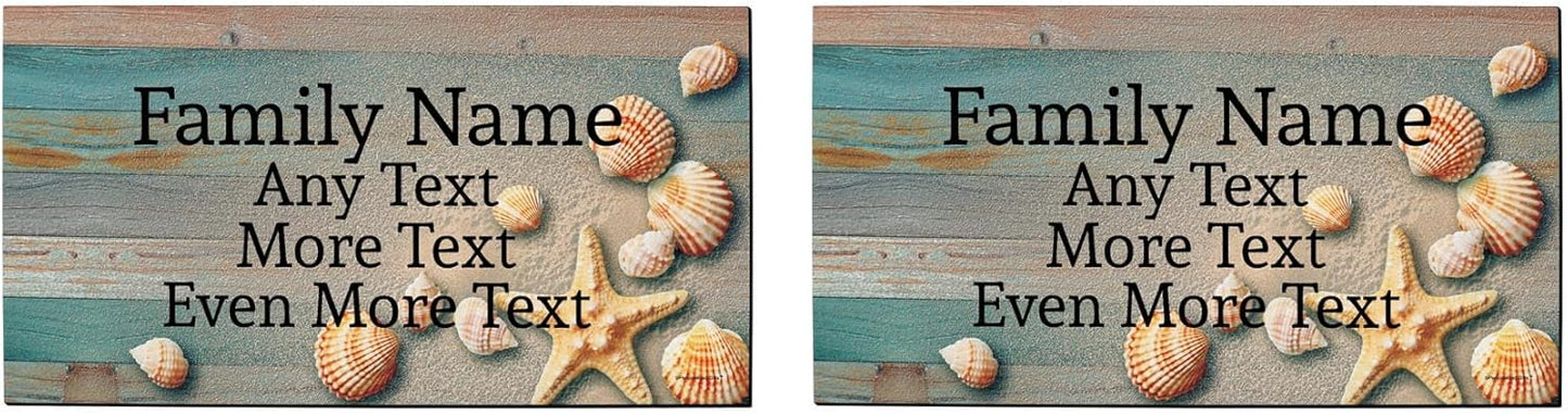 Nautical Gifts Custom Text Doormats for Beachy Home Decor