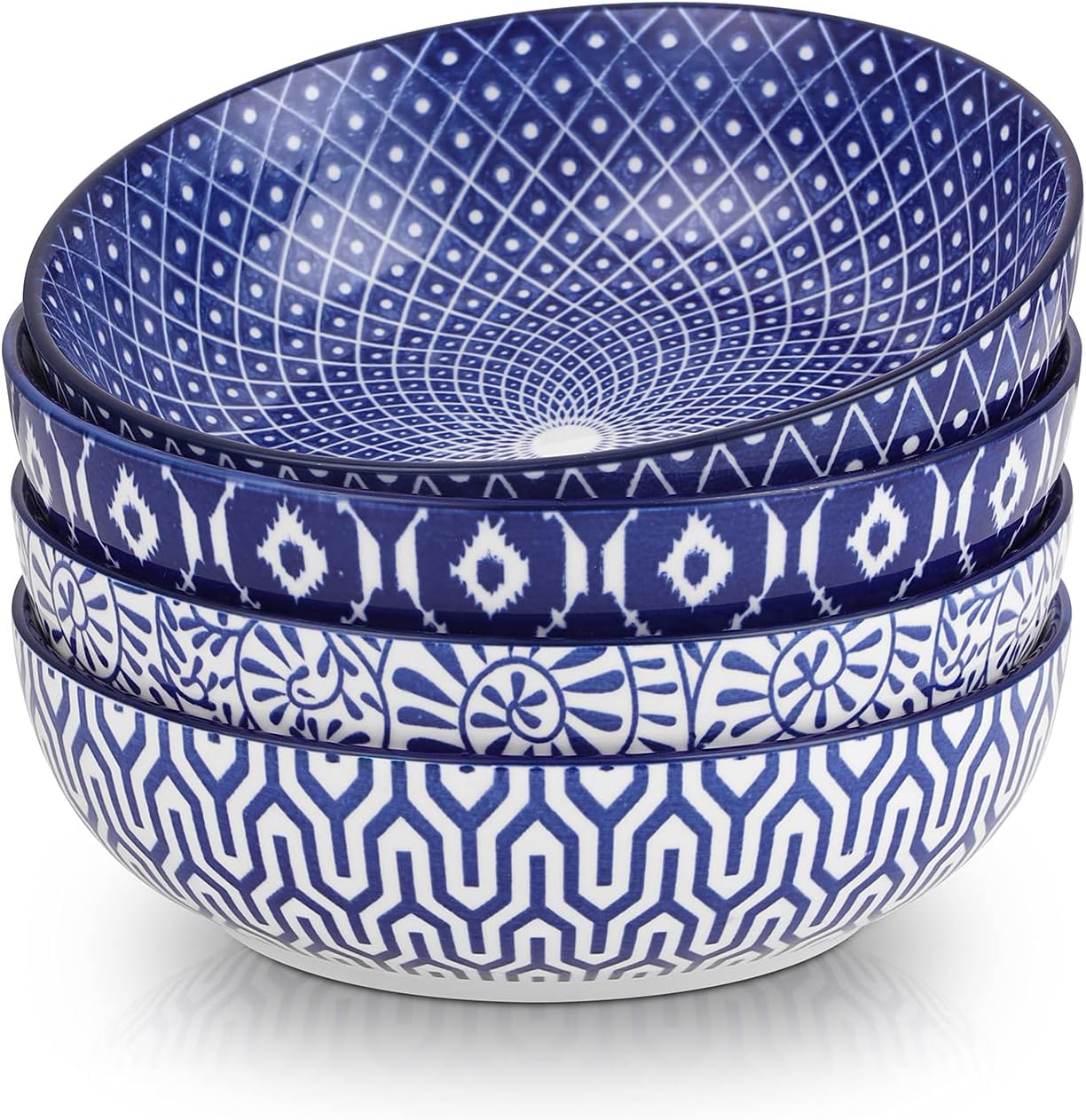 Selamica Ceramic 30 Ounce Pasta Bowls Set of 4 for Every Meal