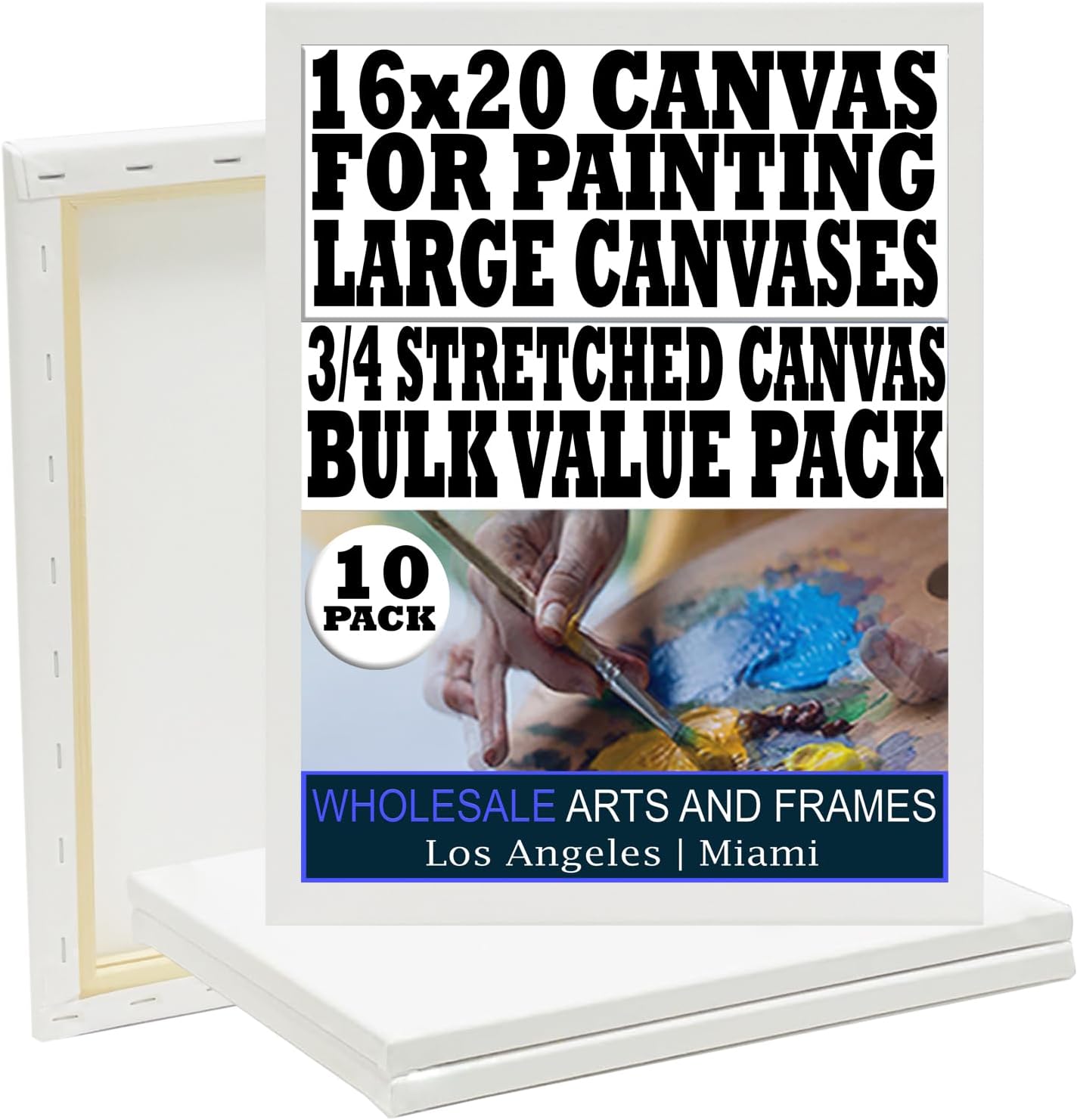 Stretched Canvas for Painting 16x20 - Perfect for Artists