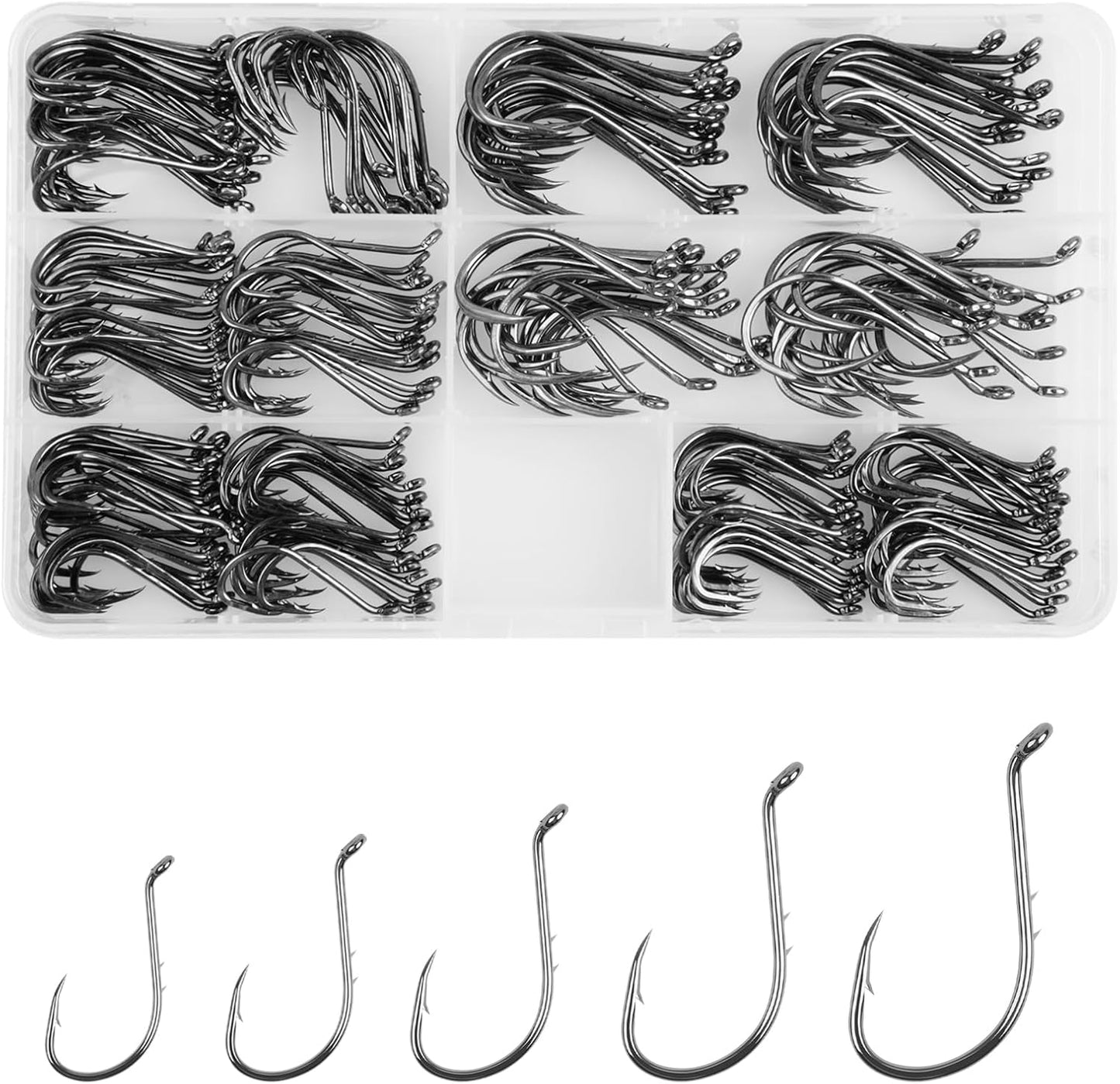150pcs JSHANMEI Baitholder Hooks: Enhanced Barb Design