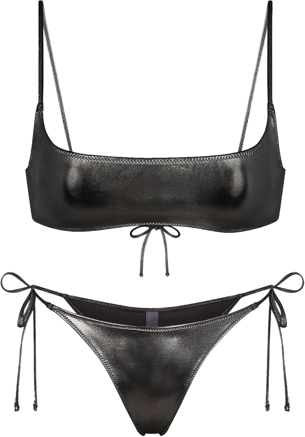 Evelust Metallic Bikini Sets - Shimmer in Style!