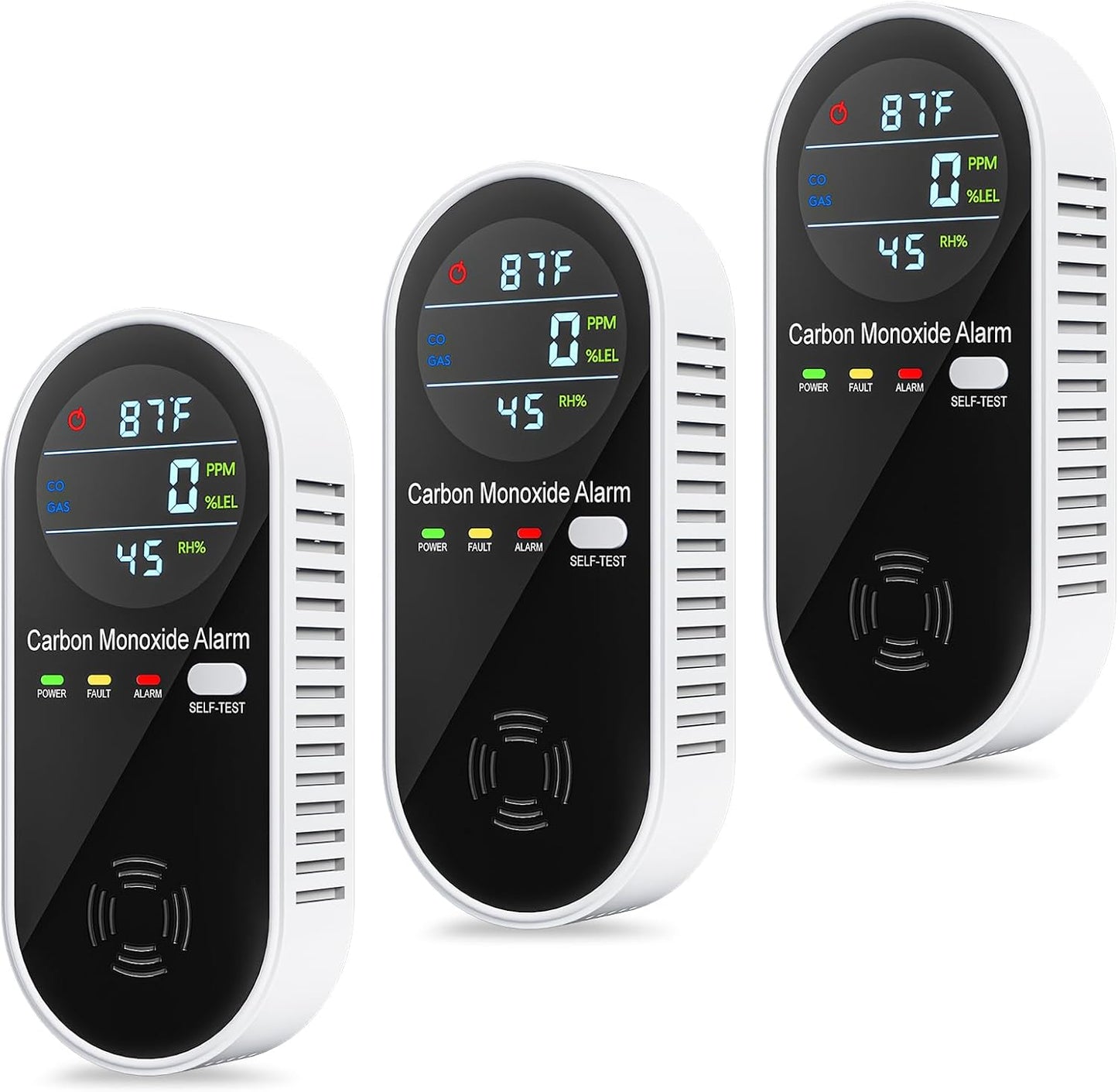 4-in-1 Combination Natural Gas Leak and CO Detectors for Safety