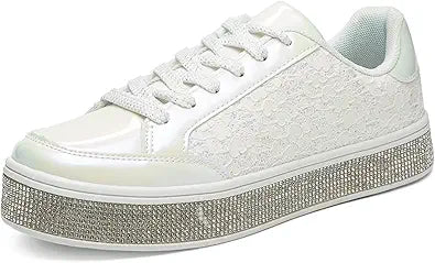 UUBARIS Women's Glitter Tennis Sneakers for Stylish Occasions