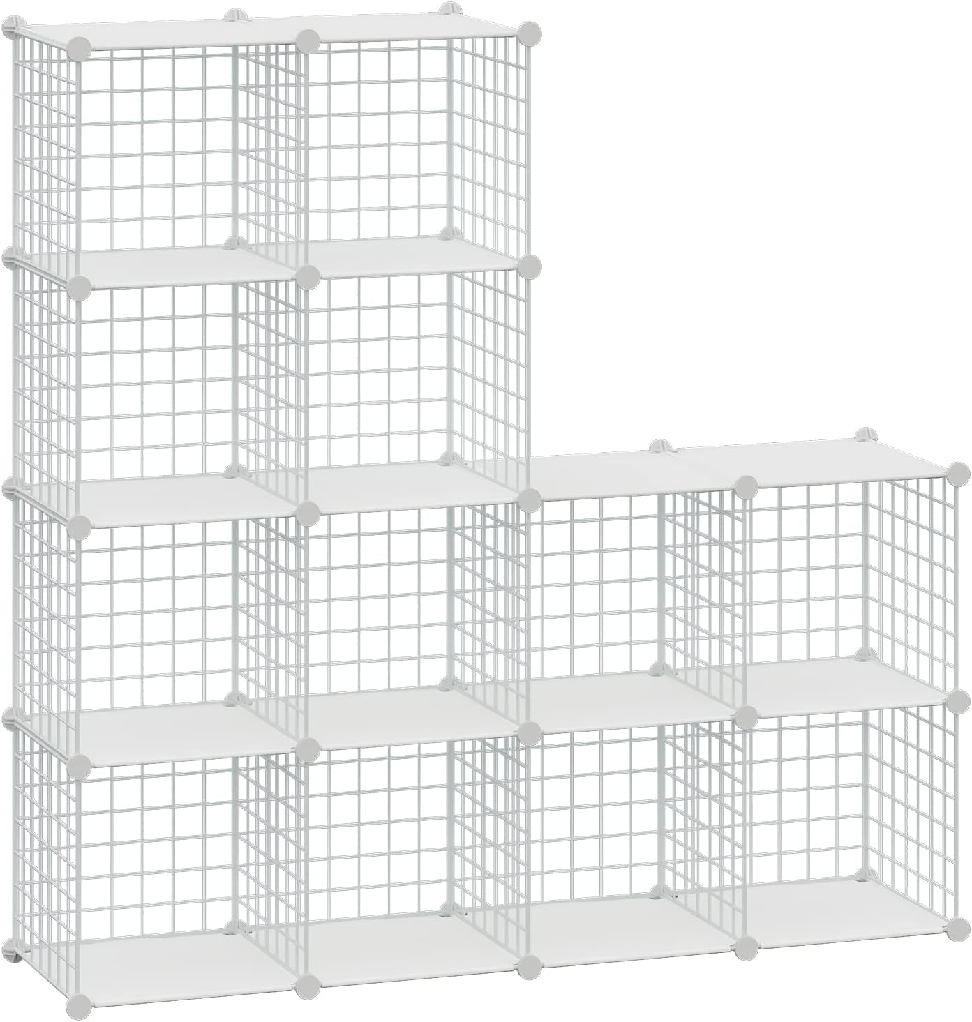 HUBSON Wire Cube Storage Organizer for Books, Toys, and More