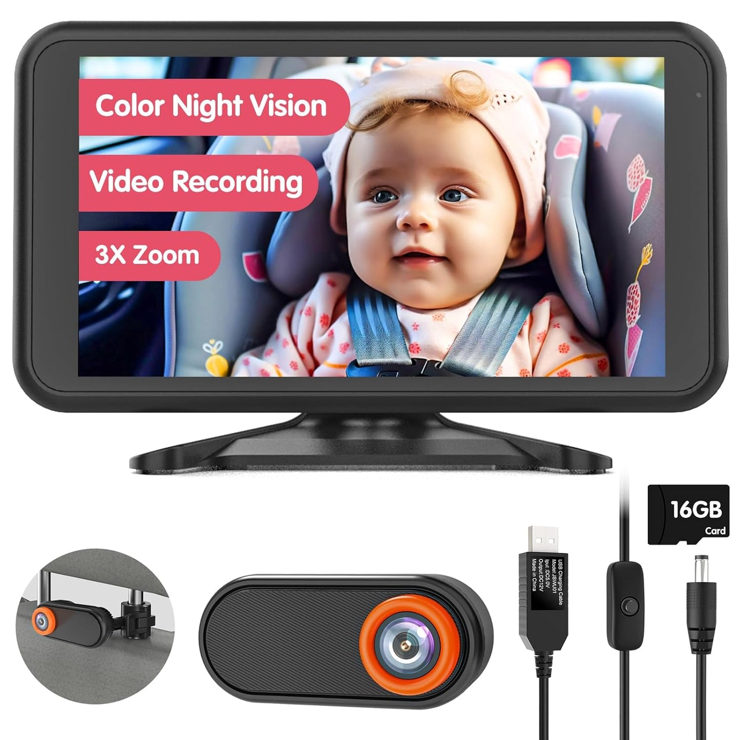 Safe Drive: LUCKVIEW Baby Car Camera