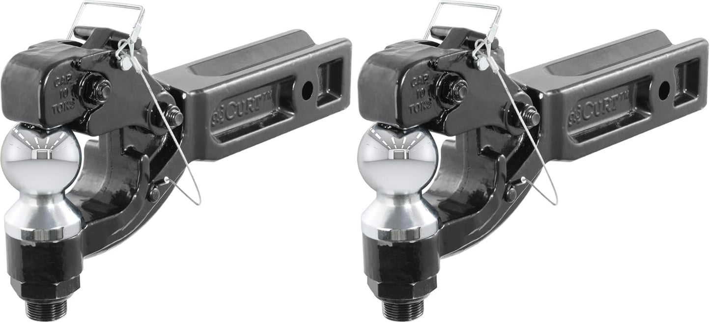 CURT Pintle Hitch with 2-5/16-Inch Trailer Ball for Heavy Towing