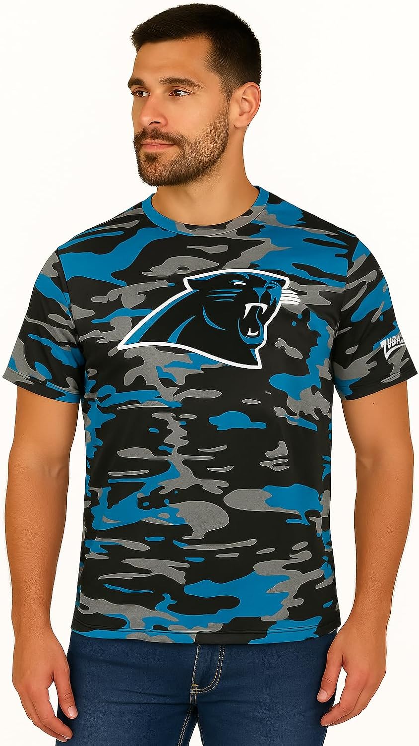 Zubaz NFL Teams Men's Short Sleeve T-Shirt in Vibrant Colors