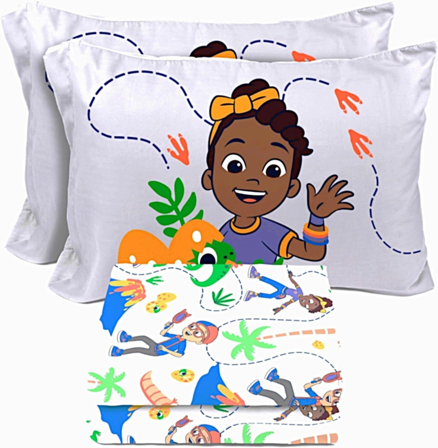 Sunny Side Up Kids Sheet Set with Blippi Design for Full Beds