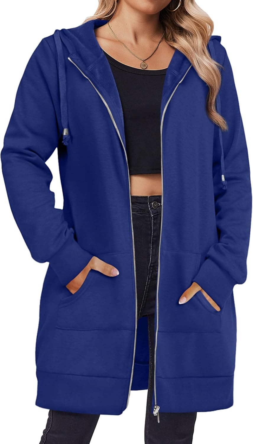 Zeagoo Zip Up Hoodies For Women: Stylish Oversized Sweatshirts