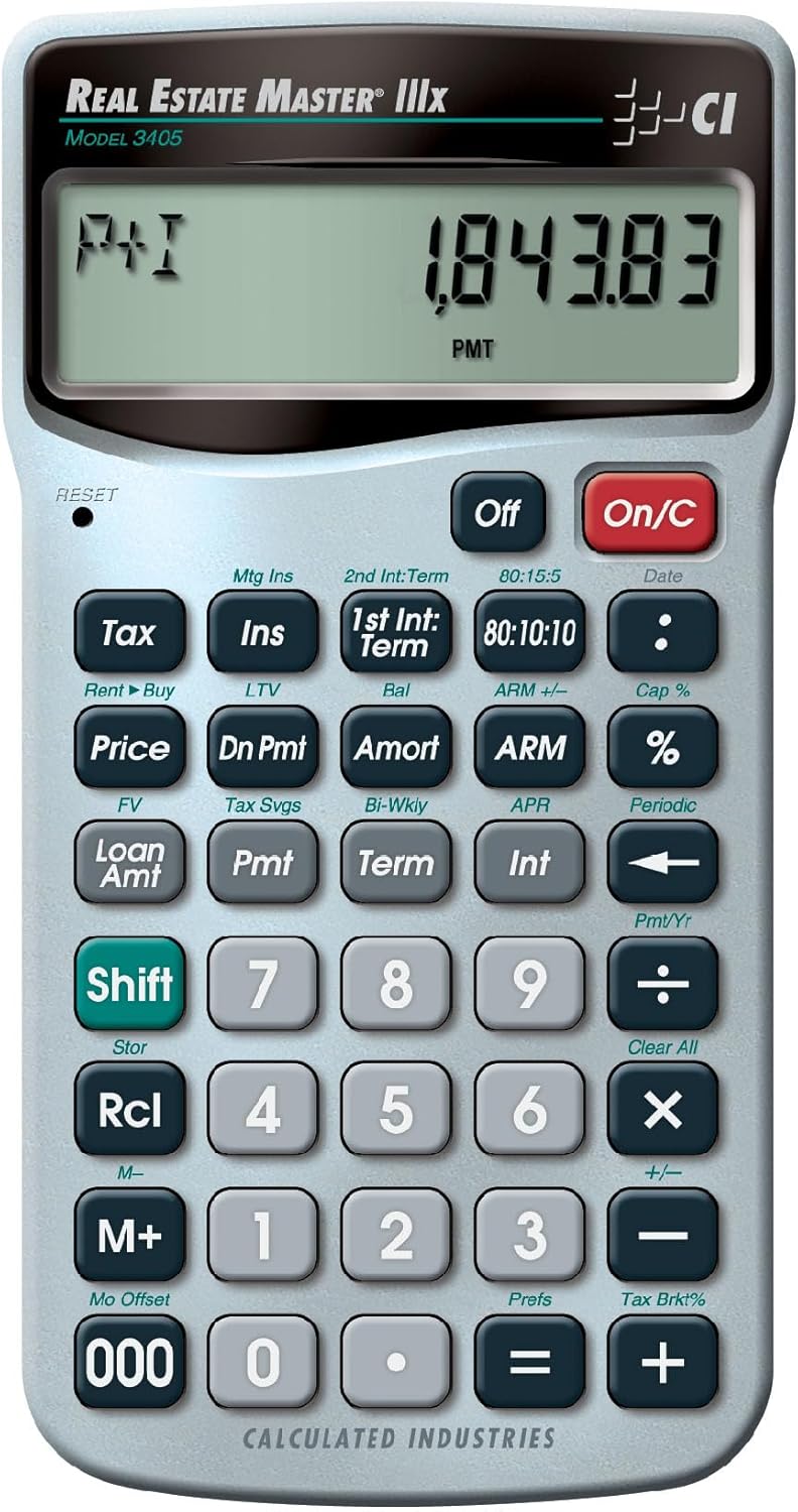 Calculated Industries 3405 Real Estate Master IIIx Finance Calculator