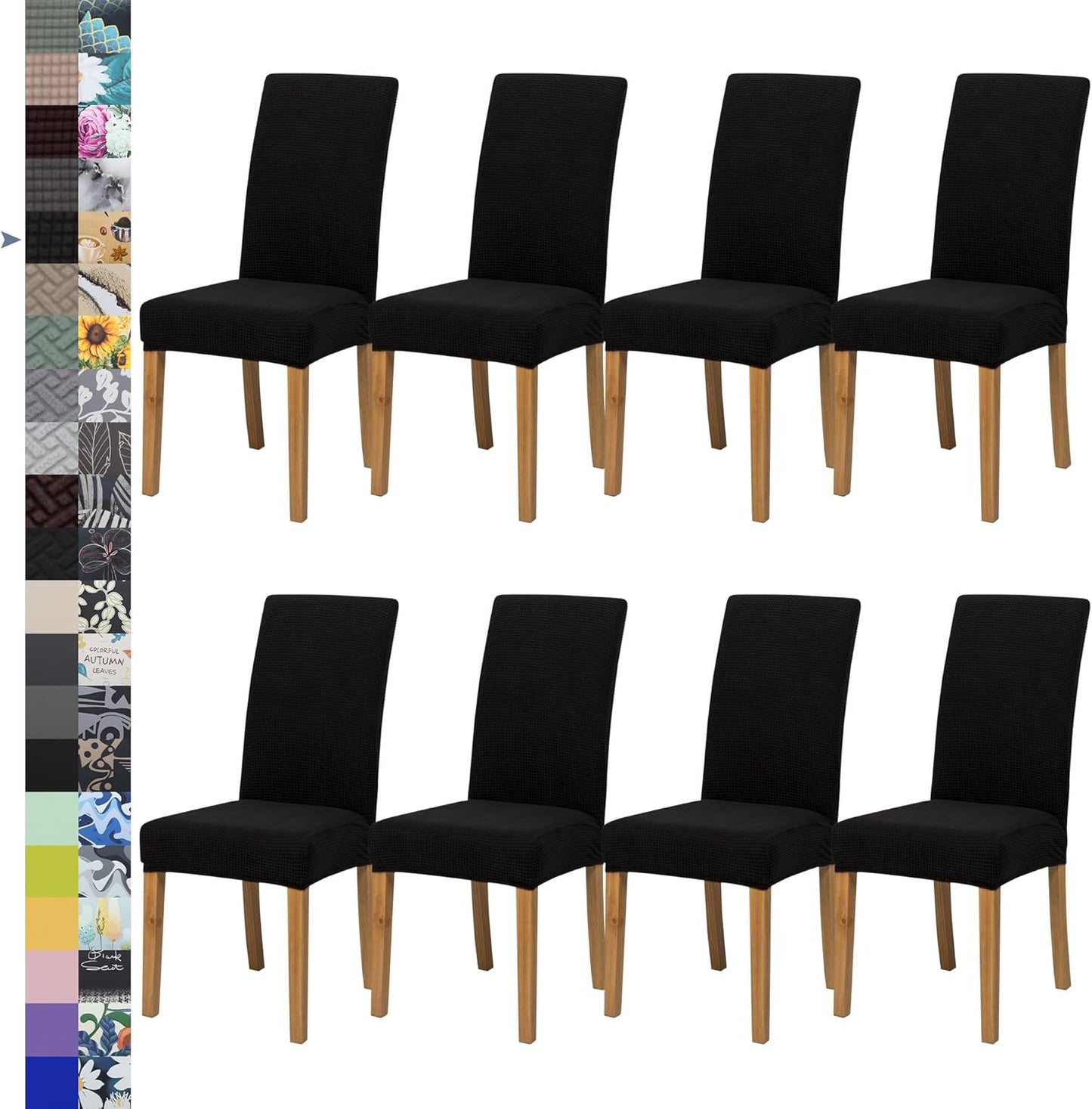 Dining Chair Covers Set of 8 for Home and Restaurant Use