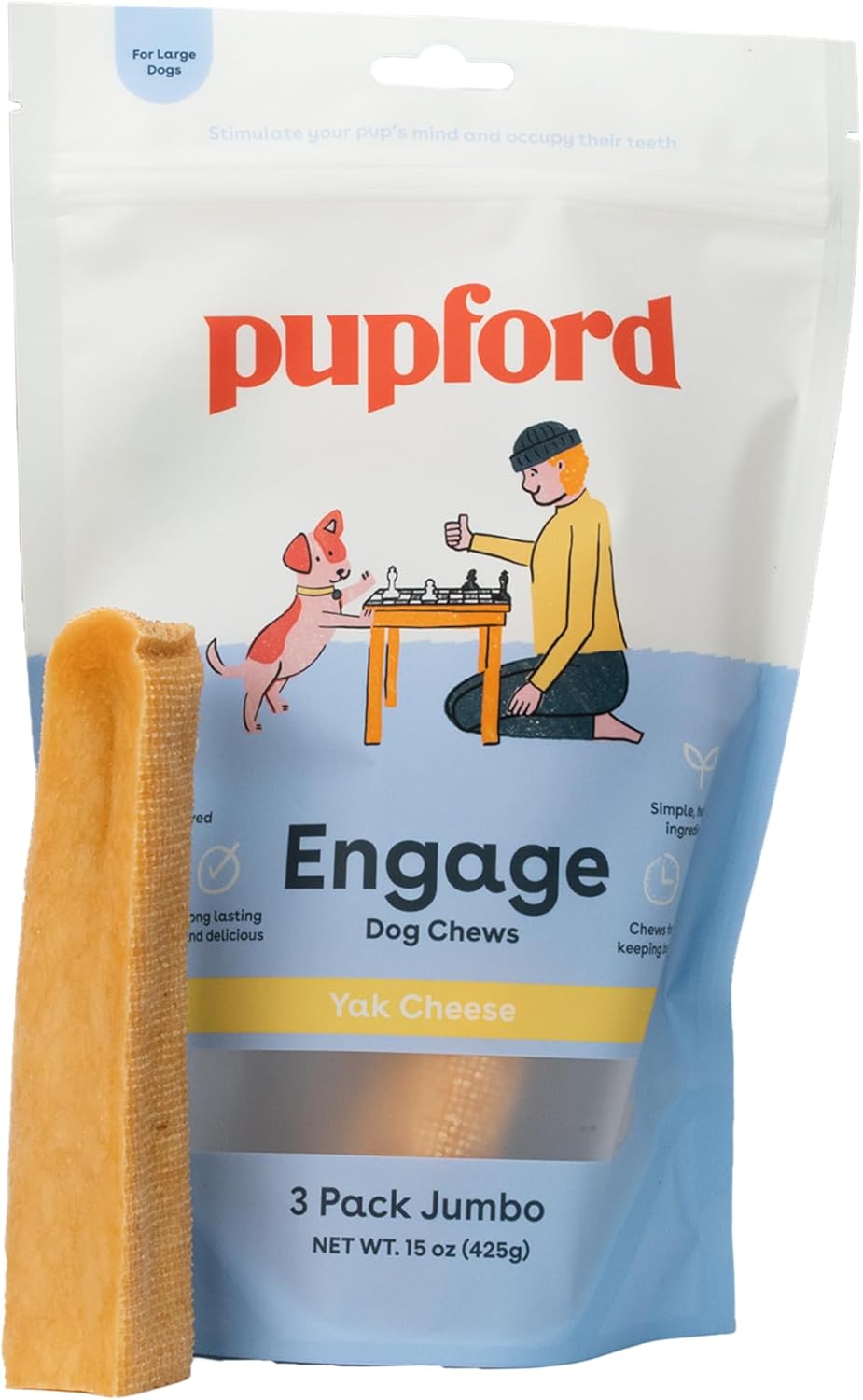 Pupford Yak Cheese Chews for Dogs - Natural Dental Treats