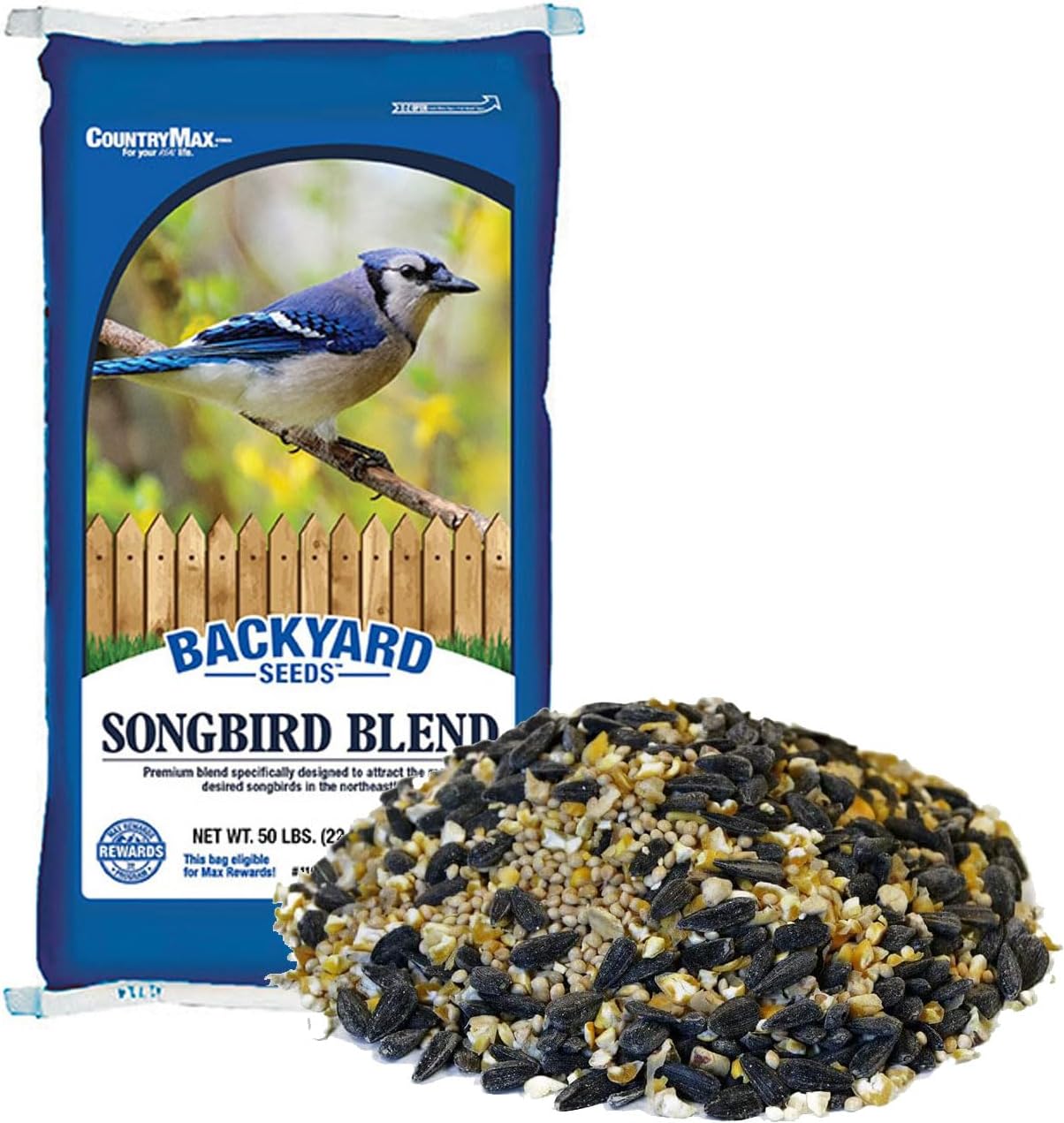 Premium Backyard Seeds Songbird Blend for Colorful Birds
