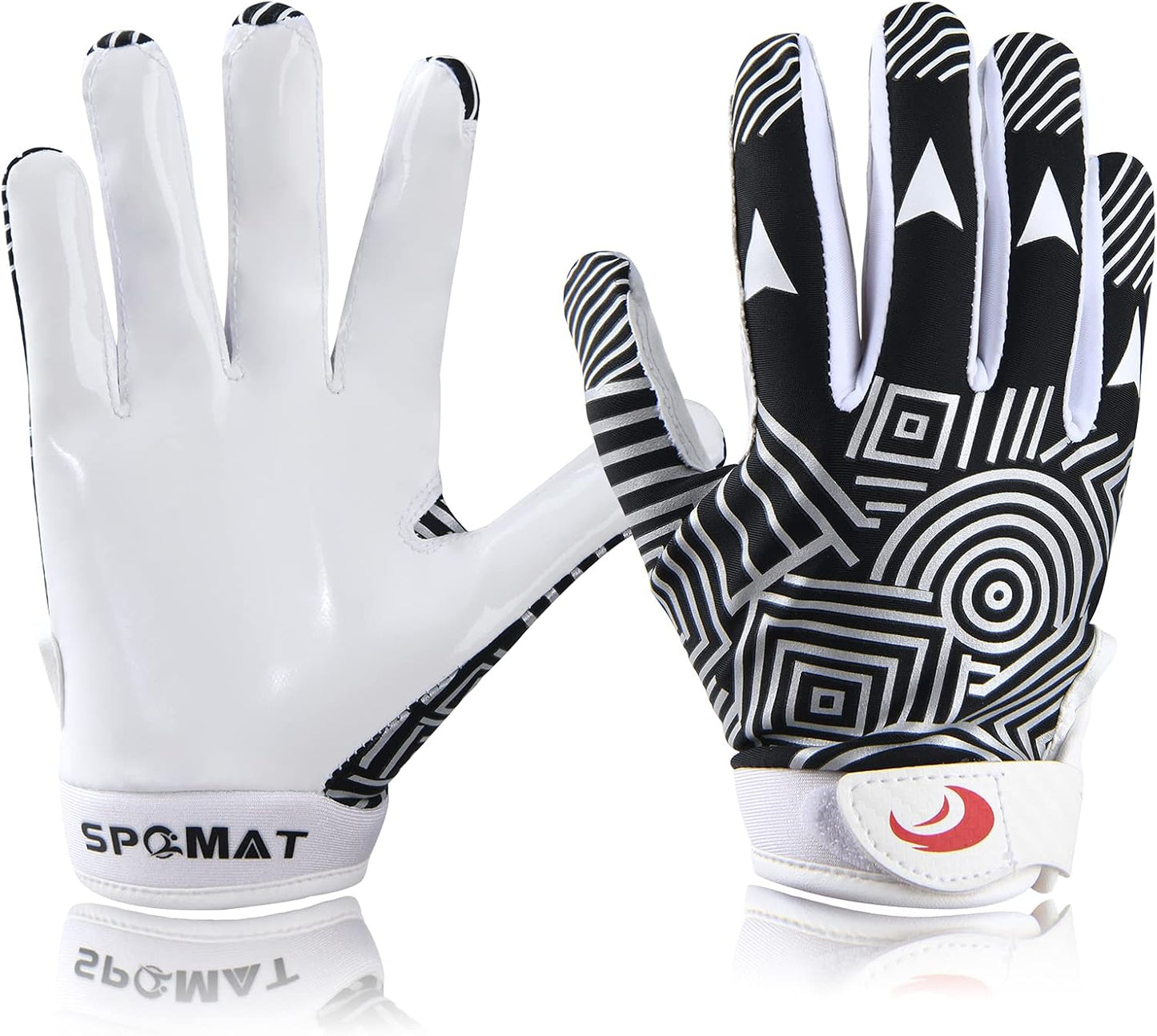 SPOMAT Youth Football Gloves - Super Stick Grip
