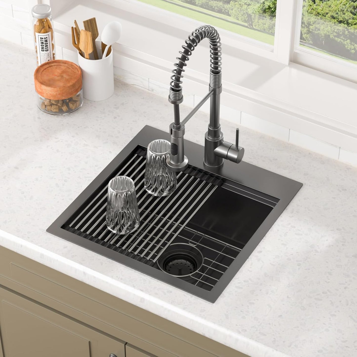 Lordear Black Bar Sink 18 Inch Drop In Kitchen Sink Review