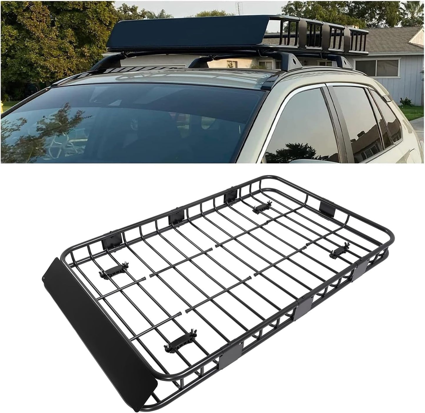 Universal Roof Rack Cargo Carrier Basket for Heavy Duty Travel