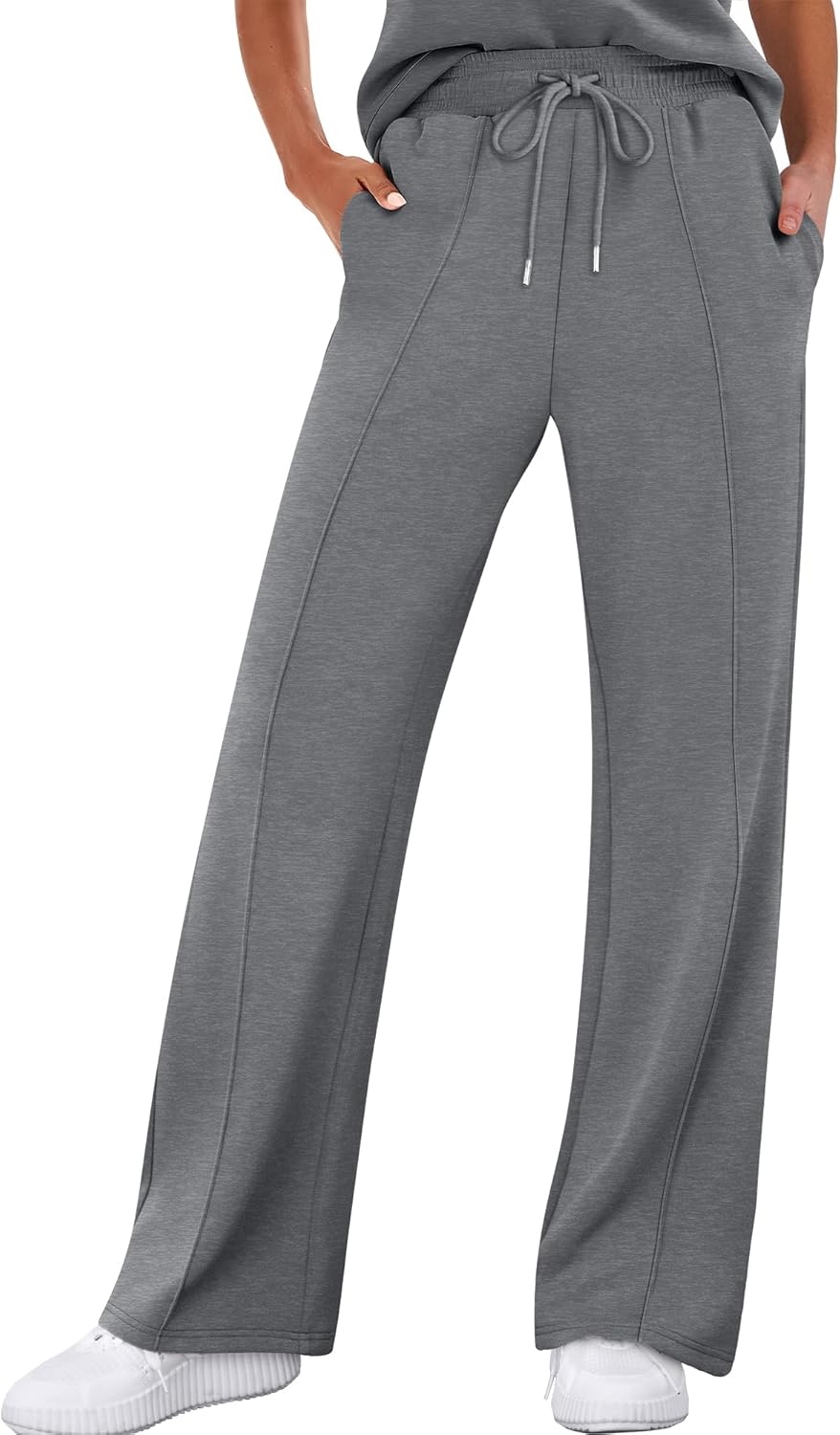 ANRABESS Women's Wide Leg Sweatpants for Comfort and Style