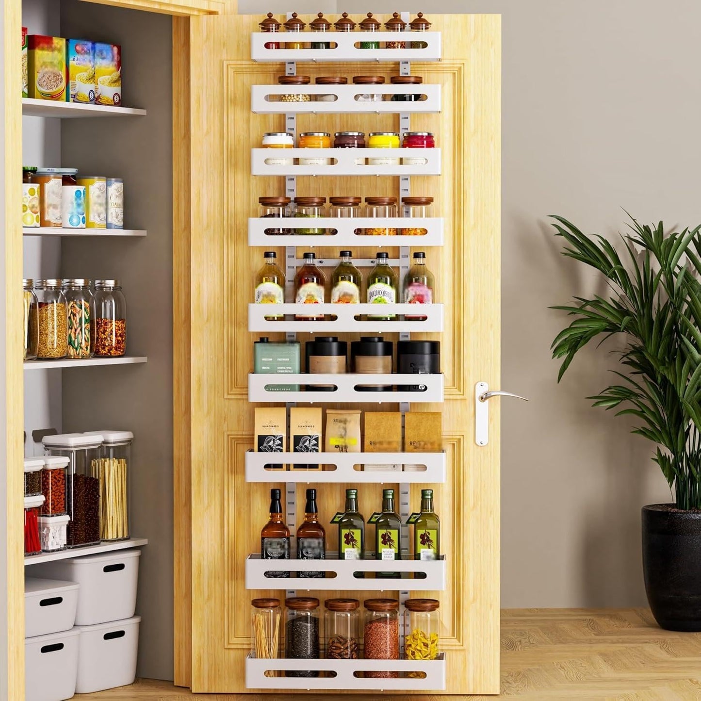 Moforoco 9-Tier Over The Door Pantry Organizer for Space Saving