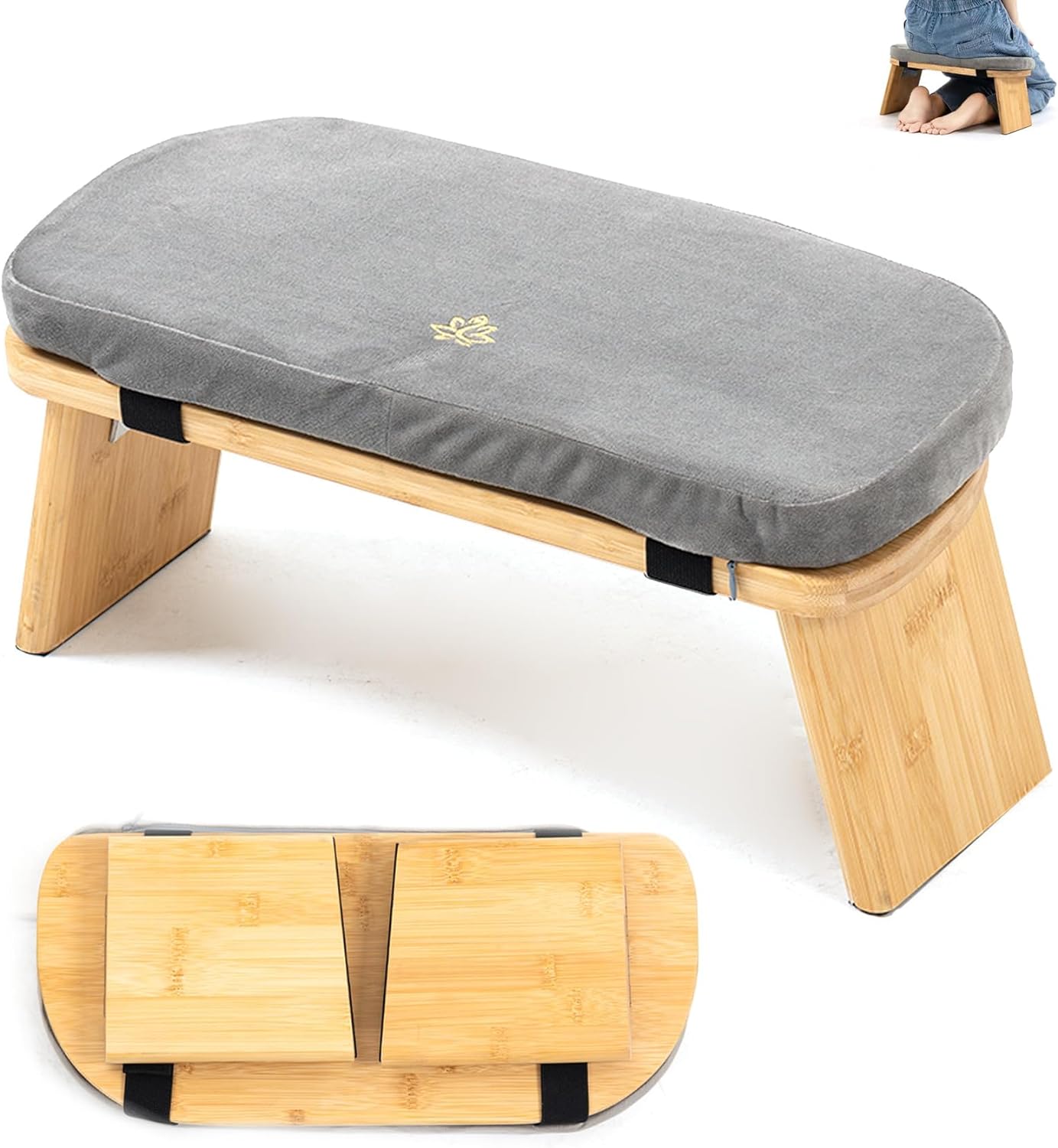 Estleys Bamboo Meditation Bench - Comfort & Support!