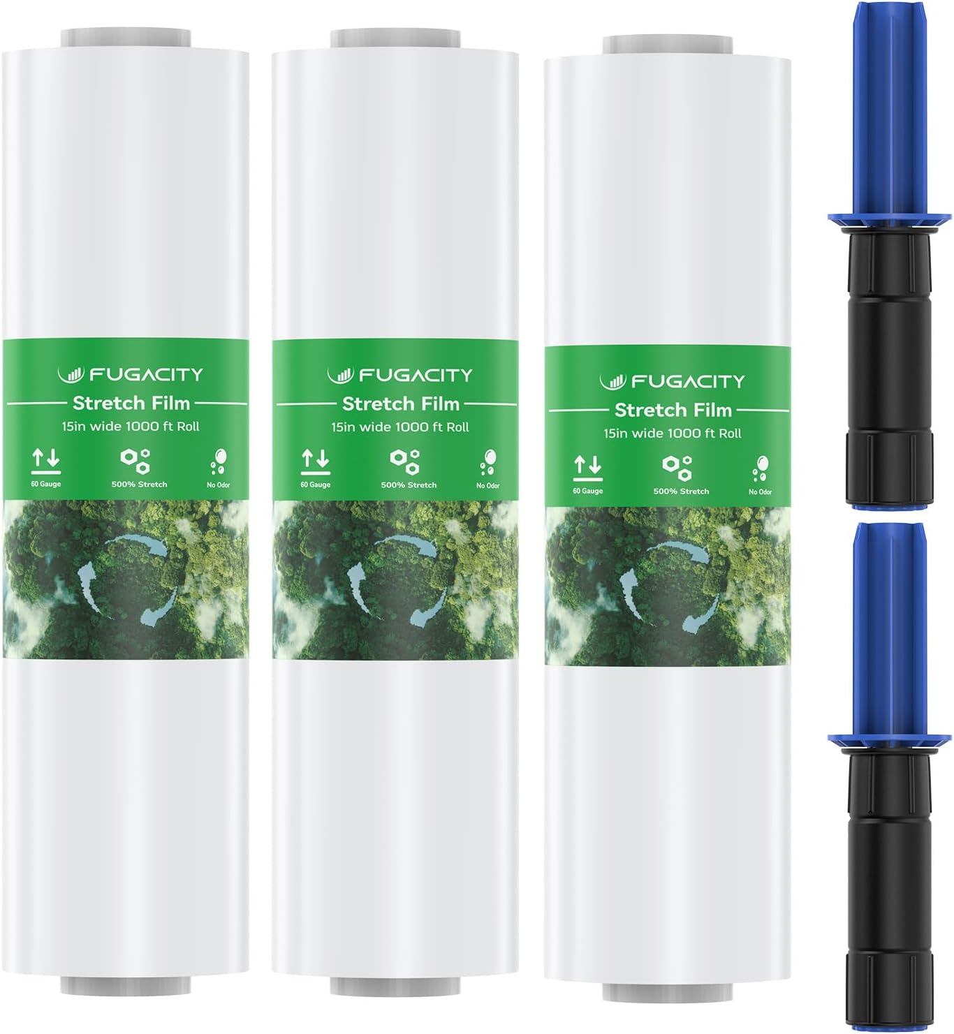 FugaCity Stretch Wrap Film 15 in 1000 FT for Moving Supplies