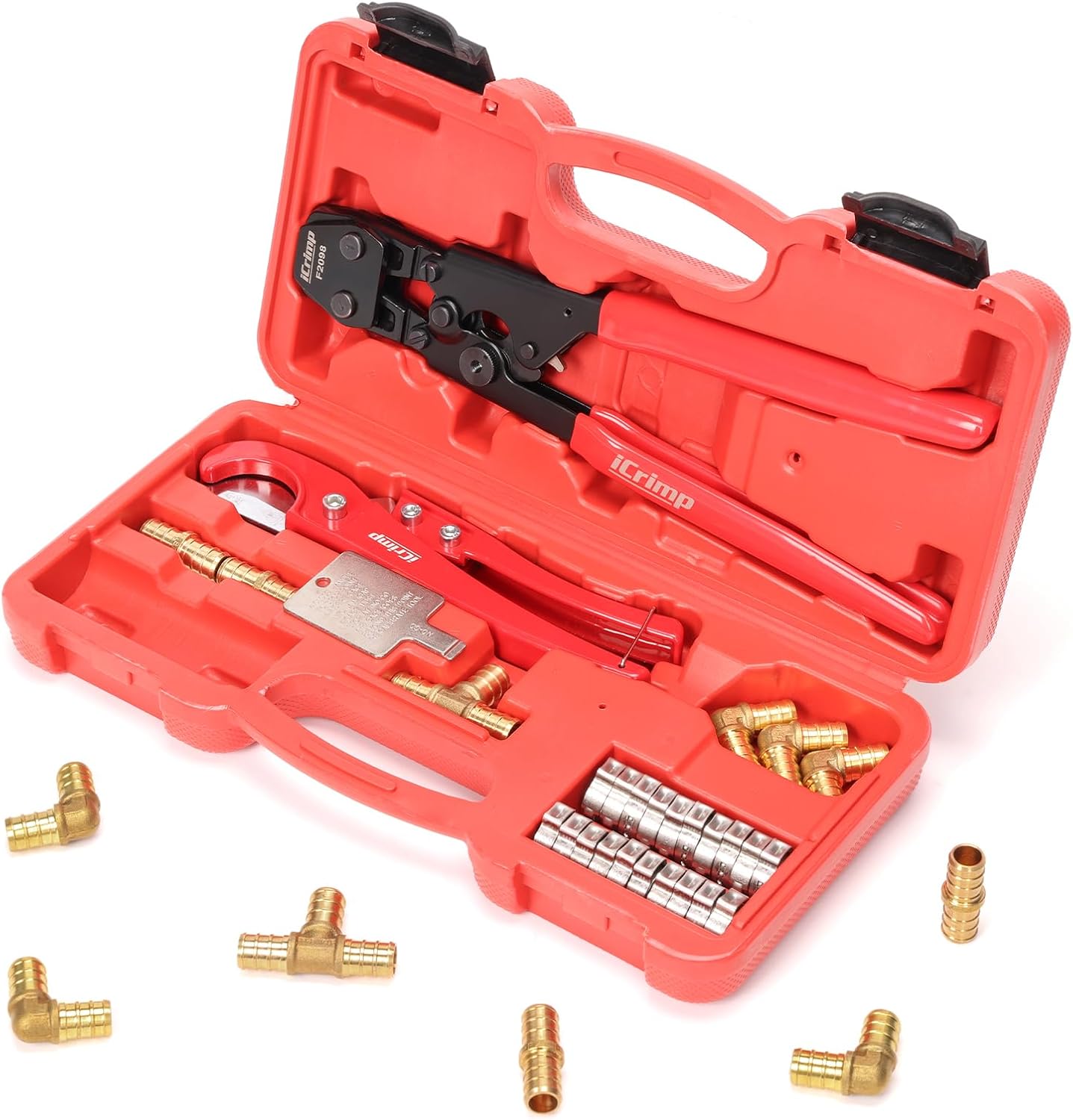iCrimp PEX Pipe Clamp Crimping Tool Kit for Easy Installations