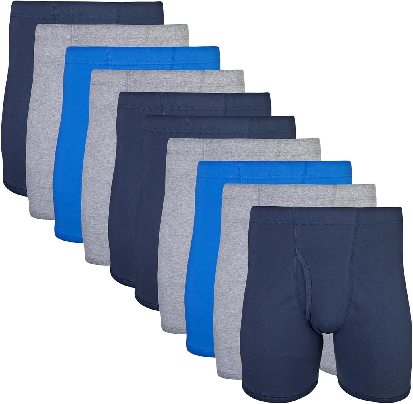 Gildan Men's Underwear Boxer Briefs with Covered Waistband