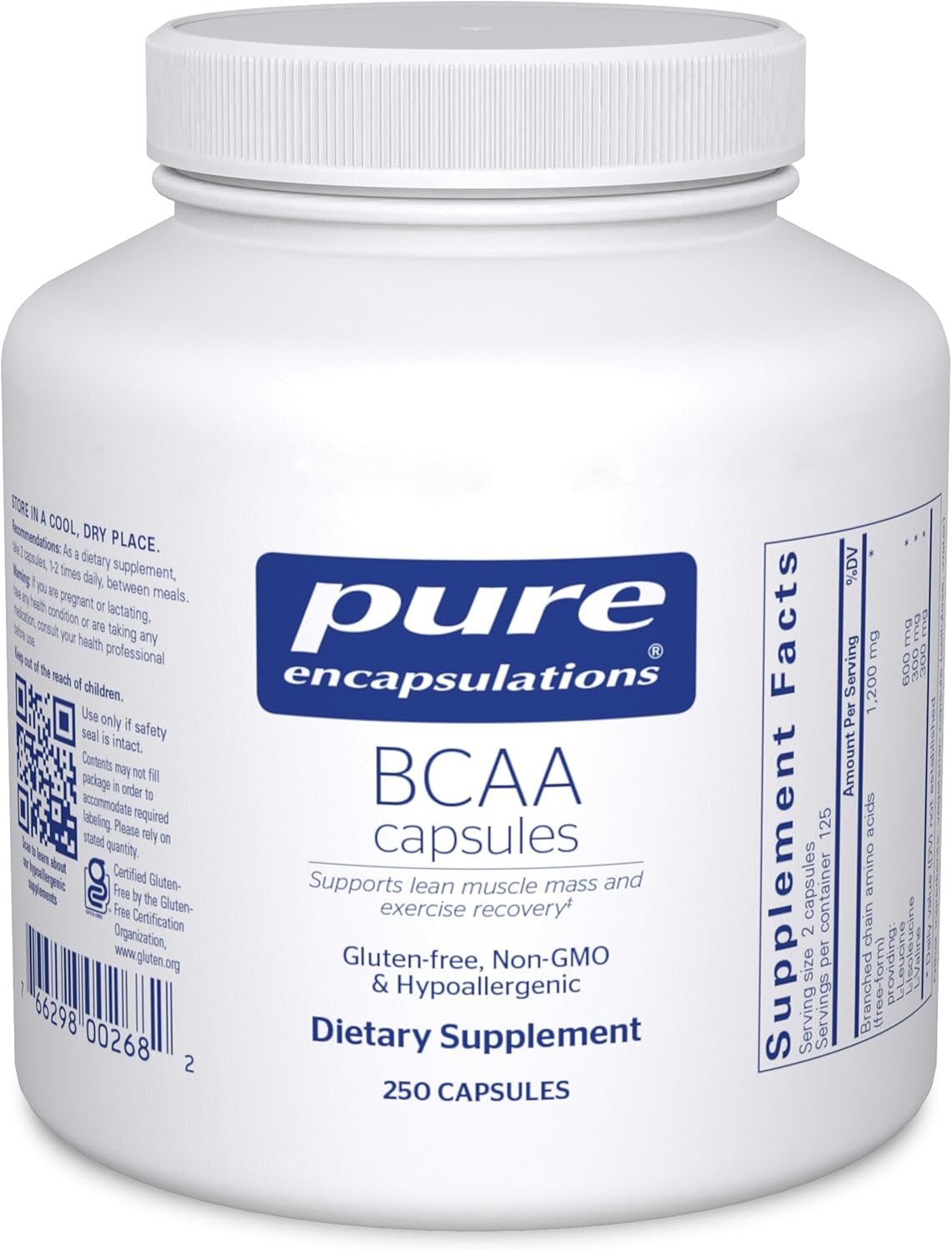BCAA Capsules for Muscle Function and Recovery Support