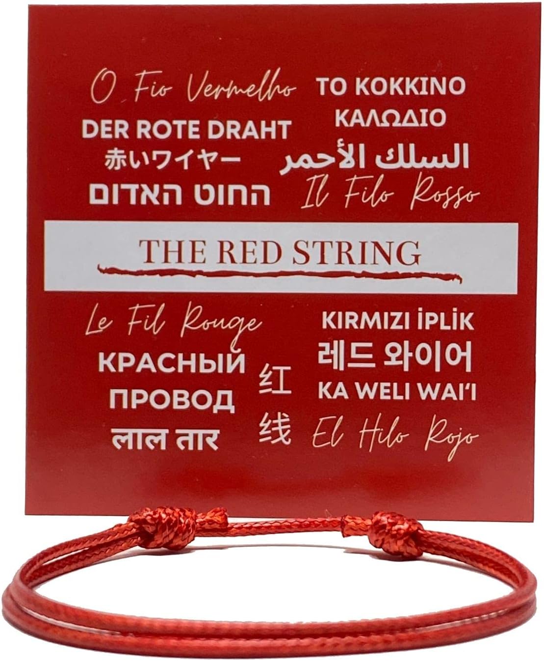 Adjustable Red Kabbalah Bracelet - Lucky Protection Charm