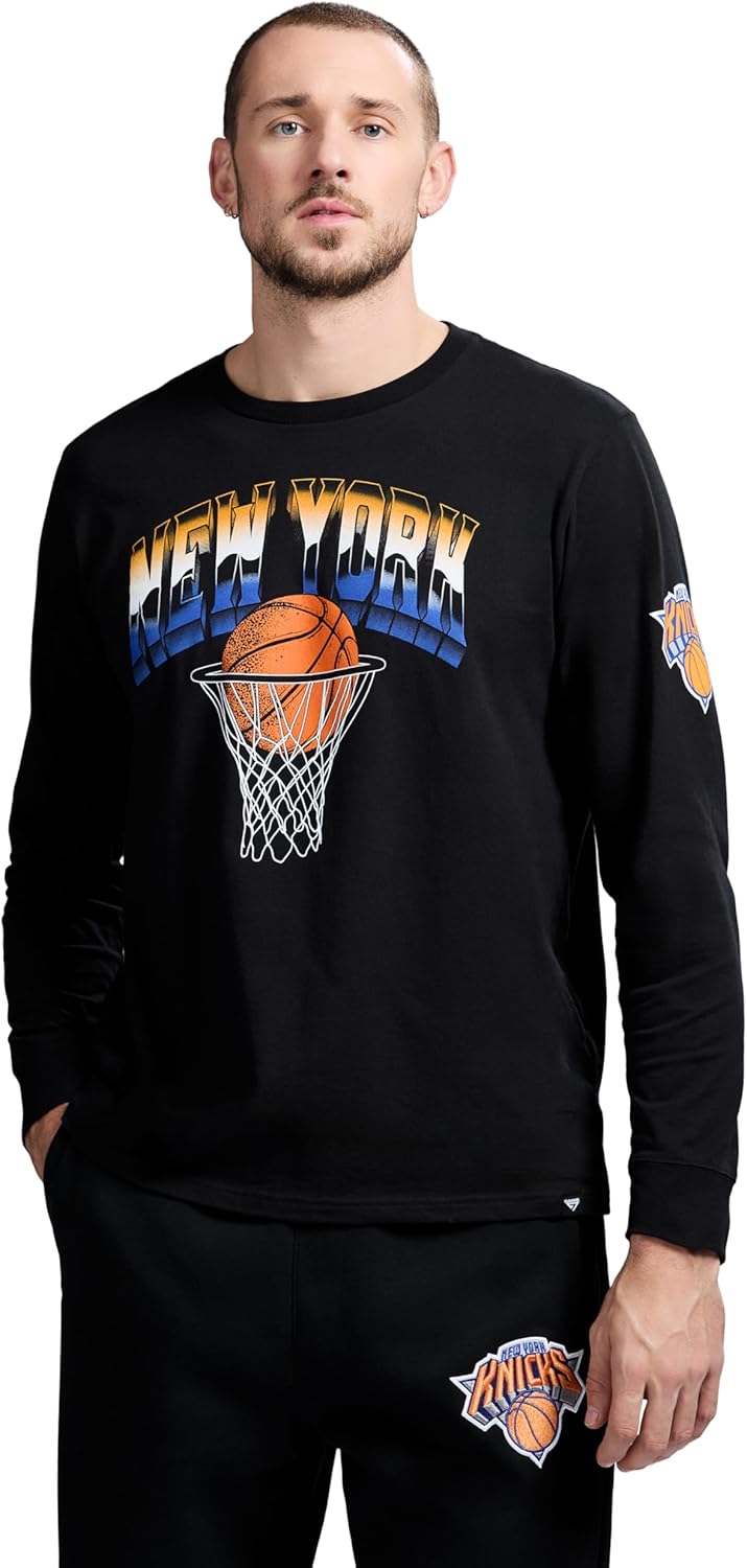 GAME 7 Men's NBA Officially Licensed Long Sleeve Cotton T-Shirt