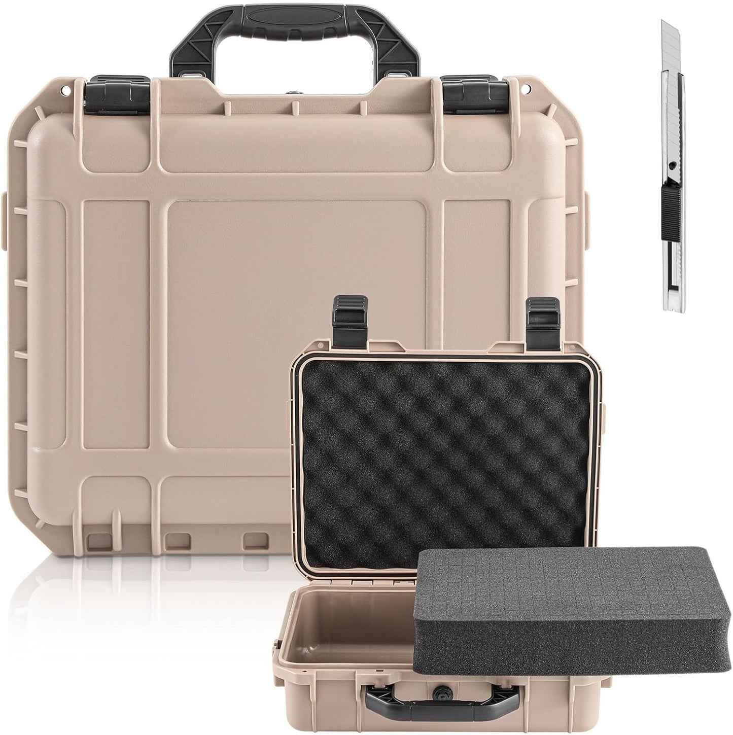 Waterproof Hard Case with Customizable Foam for Equipment Storage
