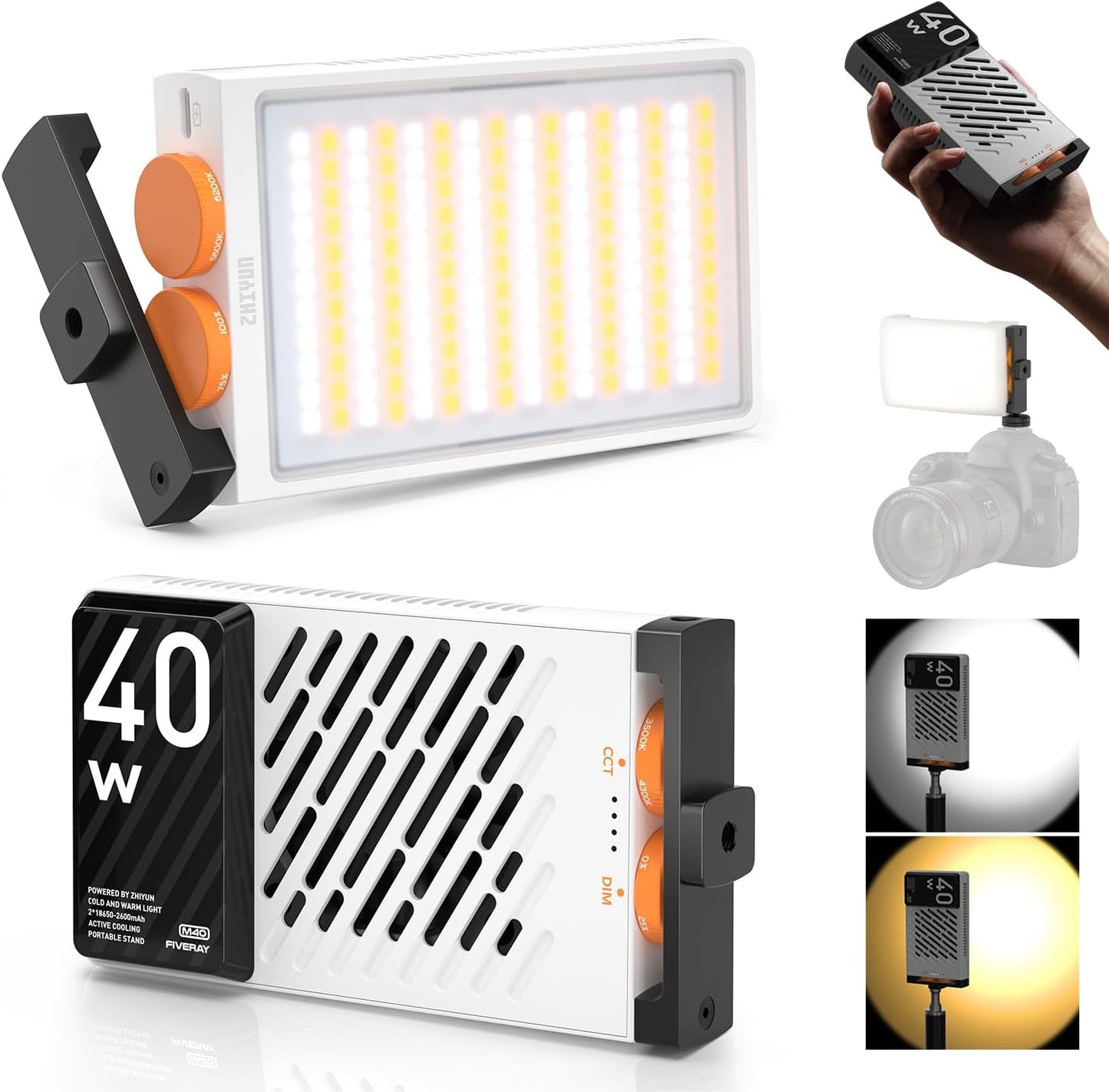 ZHIYUN FIVERAY M40 Video Light: Compact 40W LED Panel for Creators