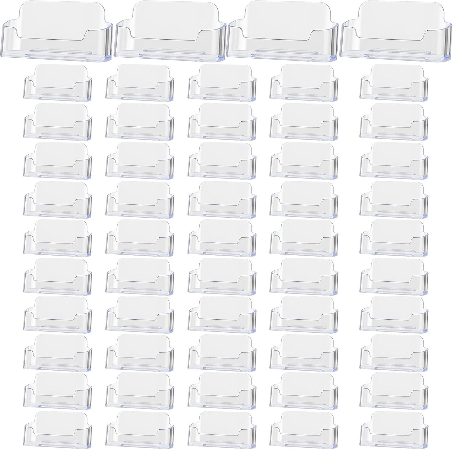 64 Pack Business Card Holder Stand for Office and Home Use