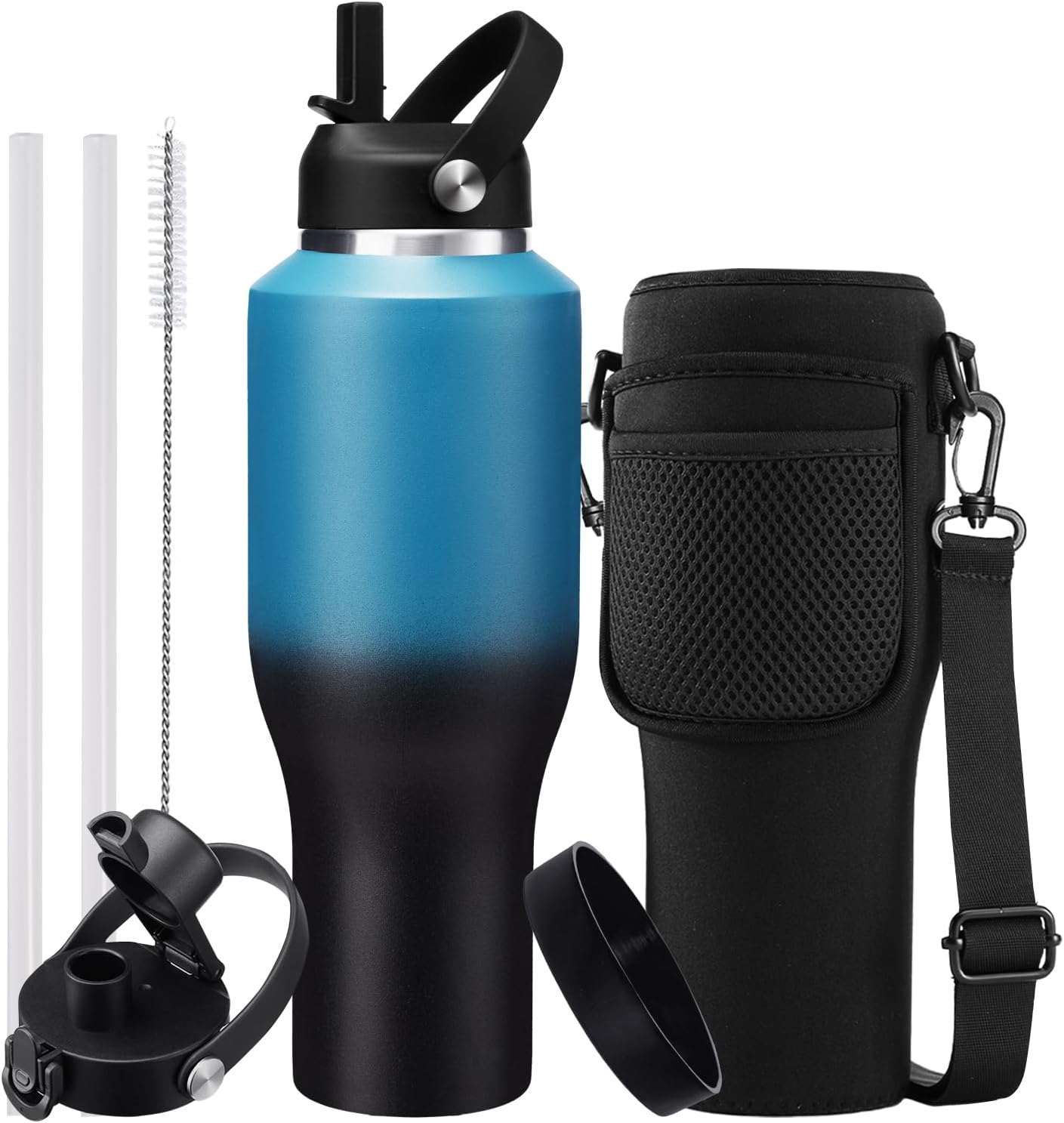 Insulated Water Bottle 40oz - Perfect for Travel and Hydration