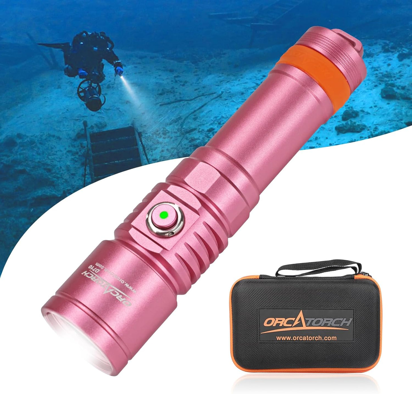 ORCATORCH D710 Scuba Diving Light: 3000 Lumens Brightness