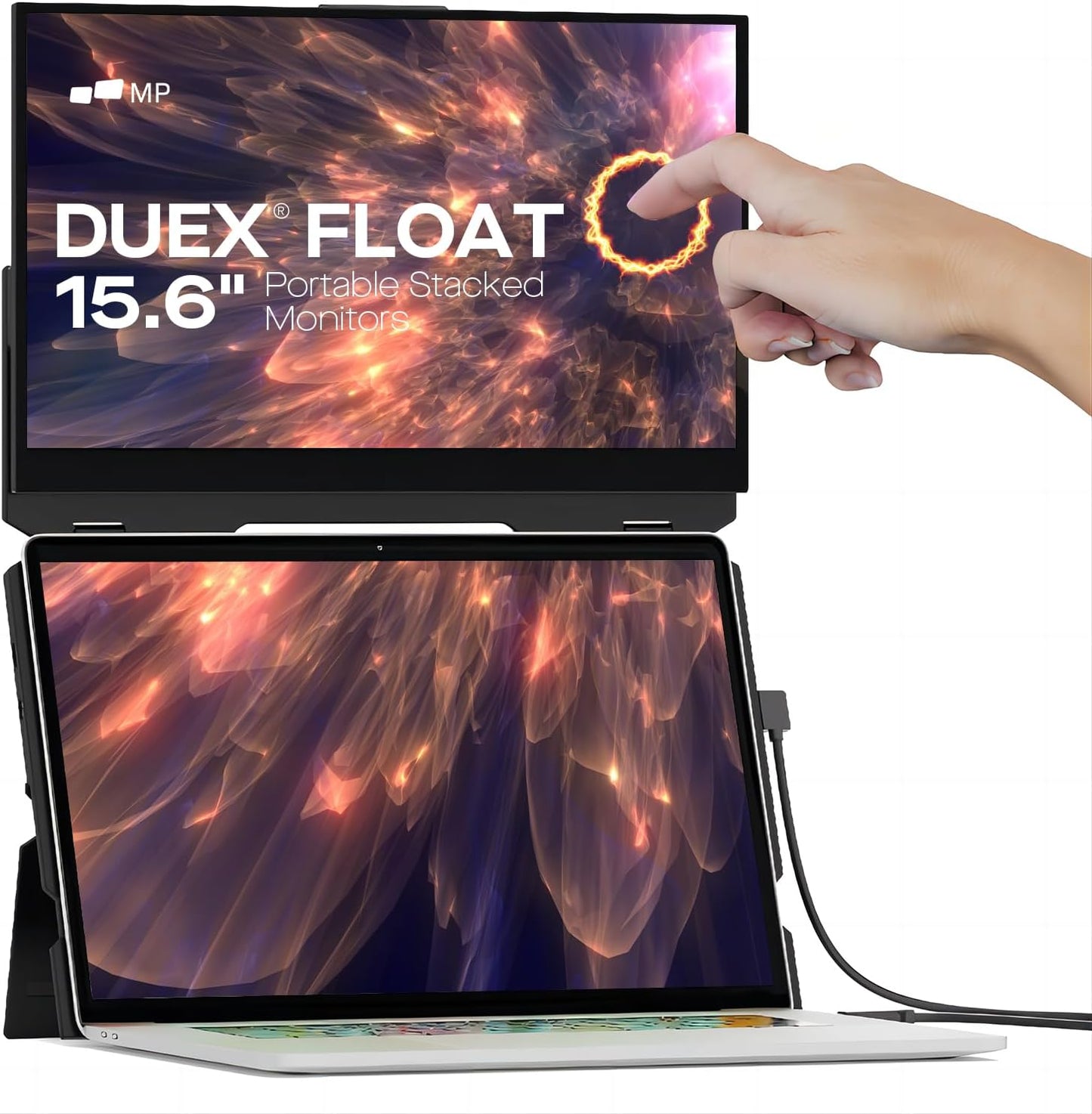 Duex Float Portable Monitor: 15.6in Full HD Dual-Screen Solution