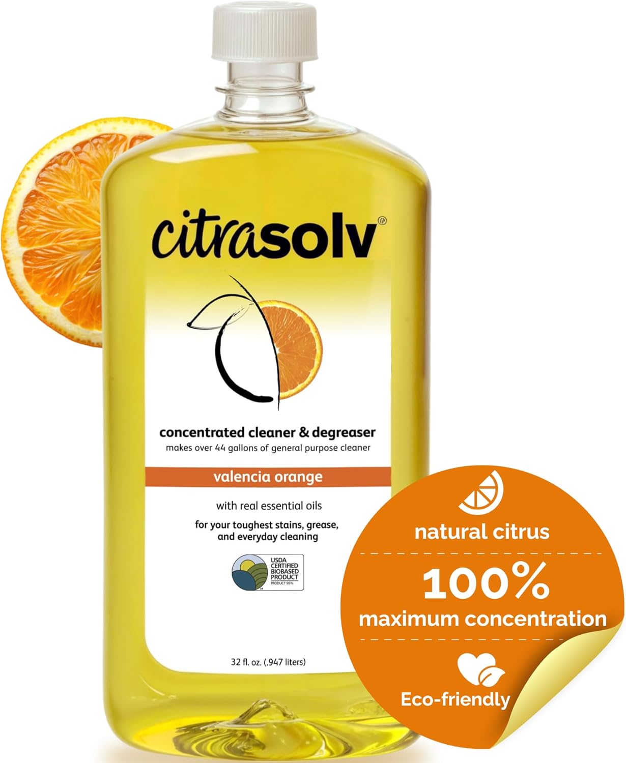 Citra Solv Concentrated Cleaner & Degreaser - Valencia Orange