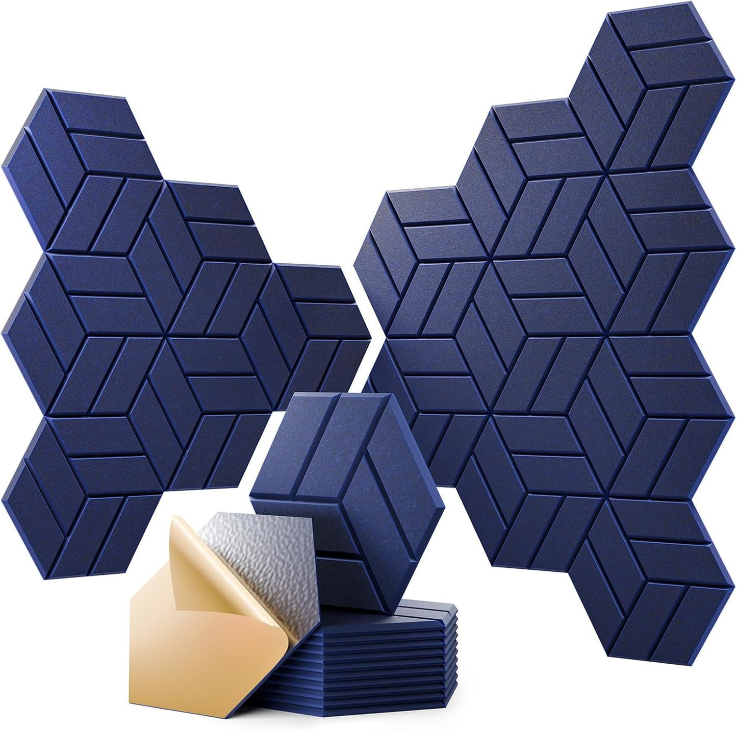 12Pcs Acoustic Panels for Soundproofing Home Studio Office