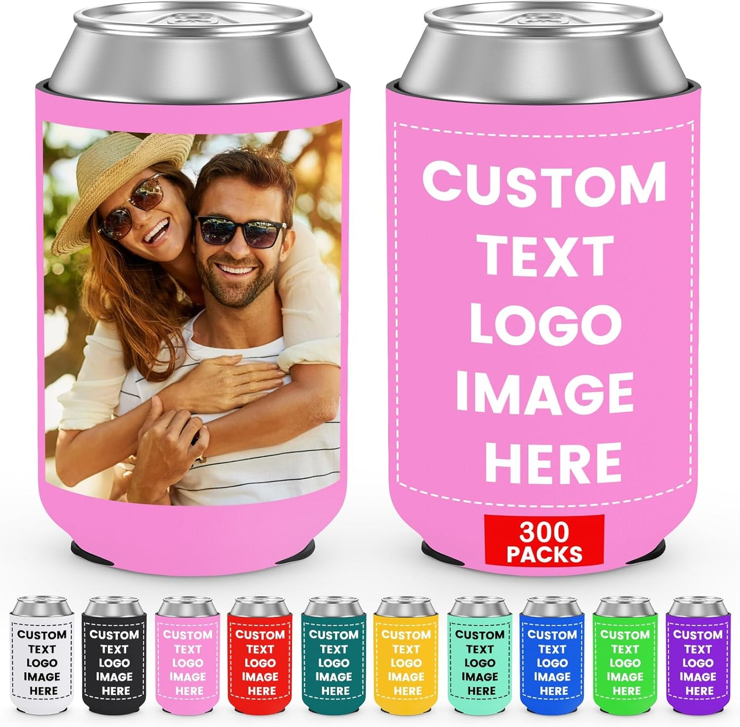 Personalized Can Sleeve Coolers for Weddings and Events