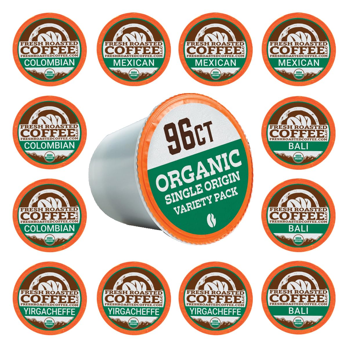 Organic Single-Origin Coffee Pods | 96 Pack