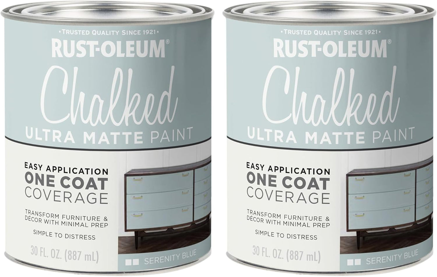 Rust-Oleum Serenity Blue Chalked Ultra Matte Paint for DIY Projects