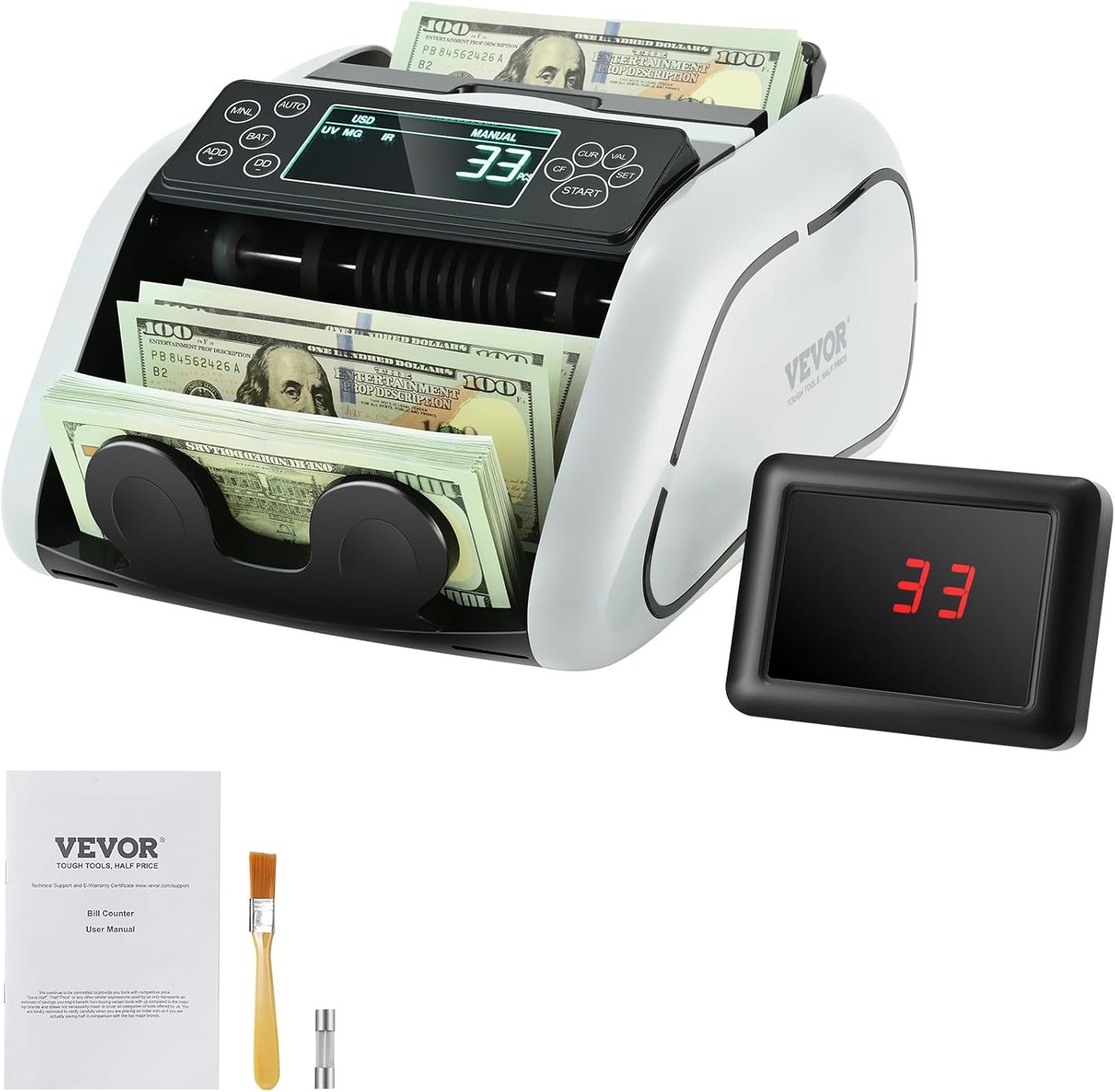 VEVOR Money Counter Machine with Advanced Counterfeit Detection