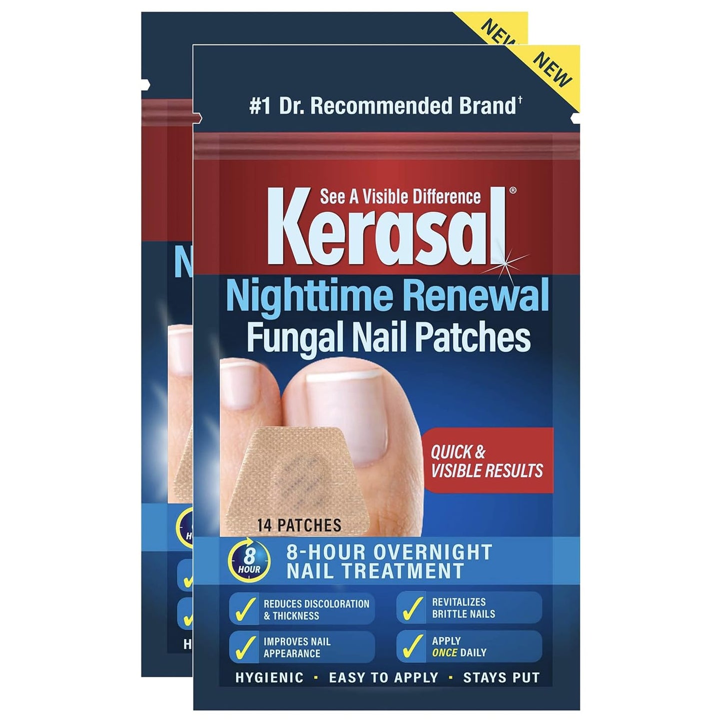 Kerasal Nighttime Renewal Fungal Nail Patches for Healthy Nails