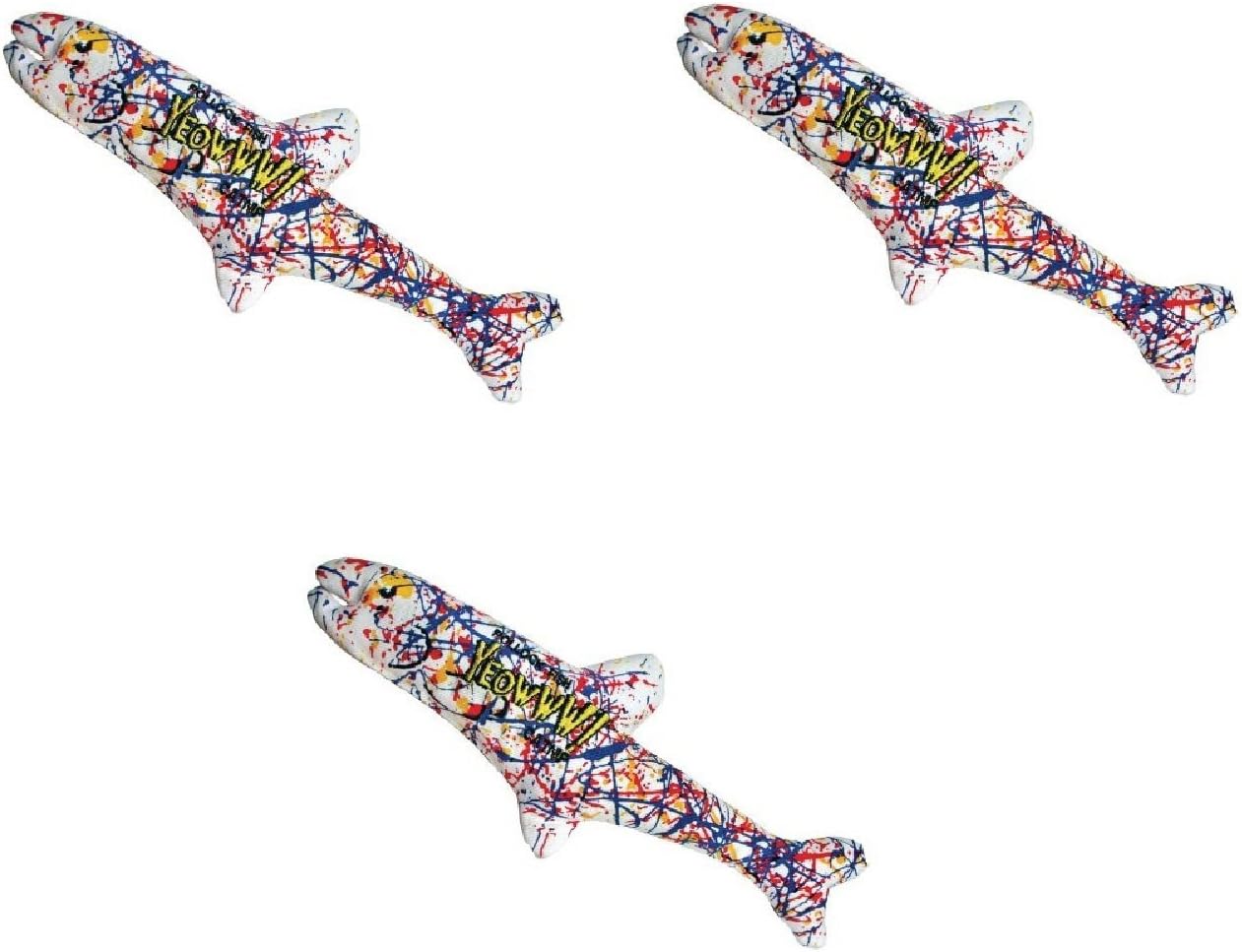 Yeowww! Pollock Fish Catnip Toy 3 Pack for Playful Cats