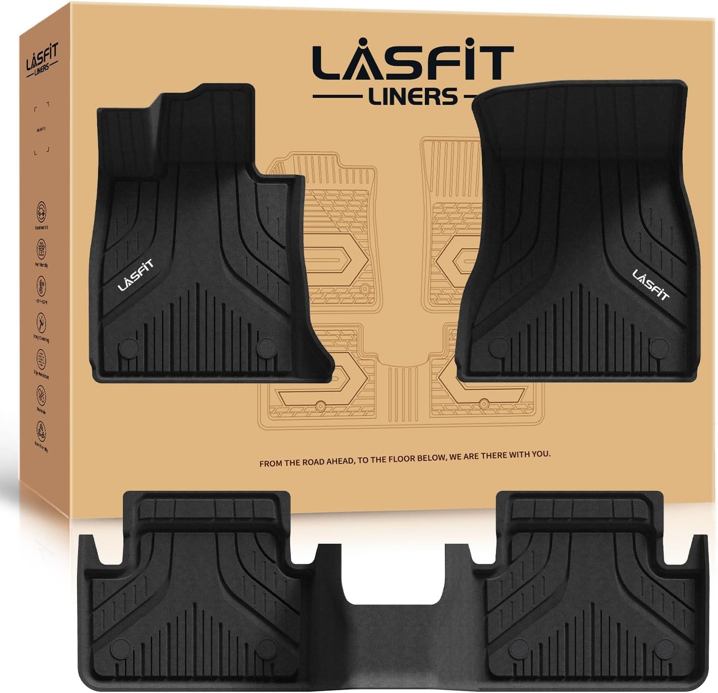 LASFIT Floor Mats for BMW 5 Series G60 2024-2026 Custom Fit