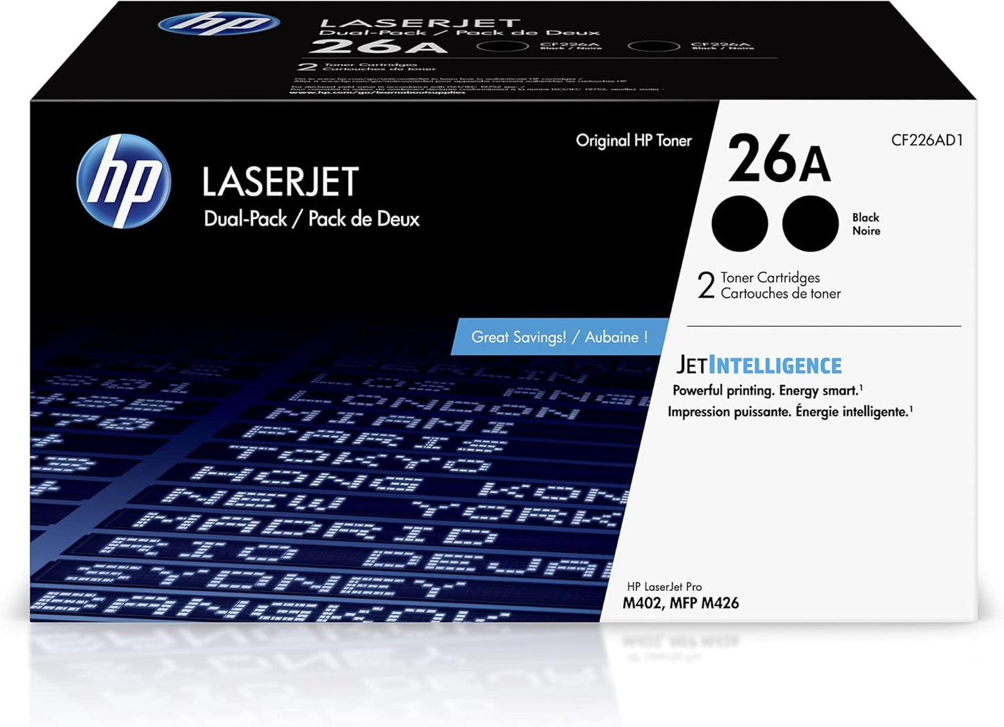 HP Original 26A 2-Pack Toner | Fits M402 & M426 Series | Genuine HP Quality