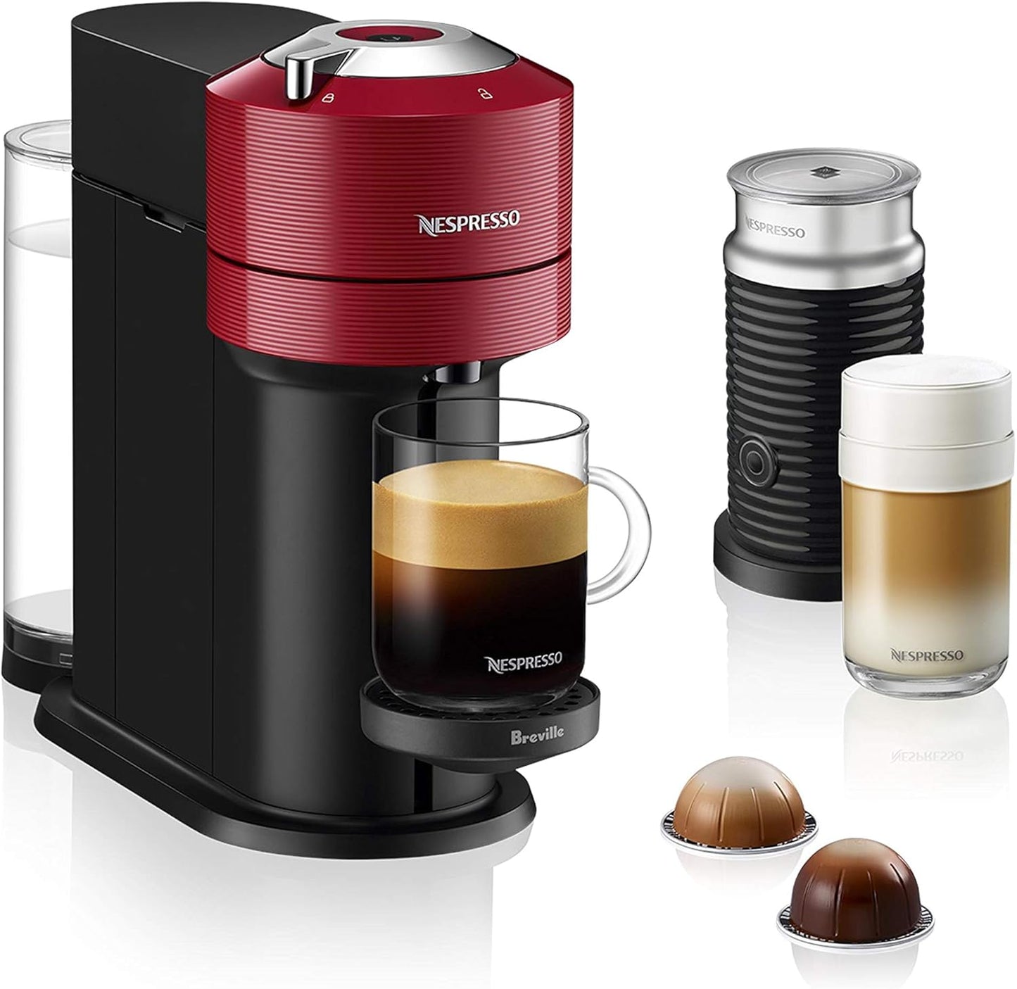 Deluxe Nespresso Vertuo Next by Breville: Milk Frother Included