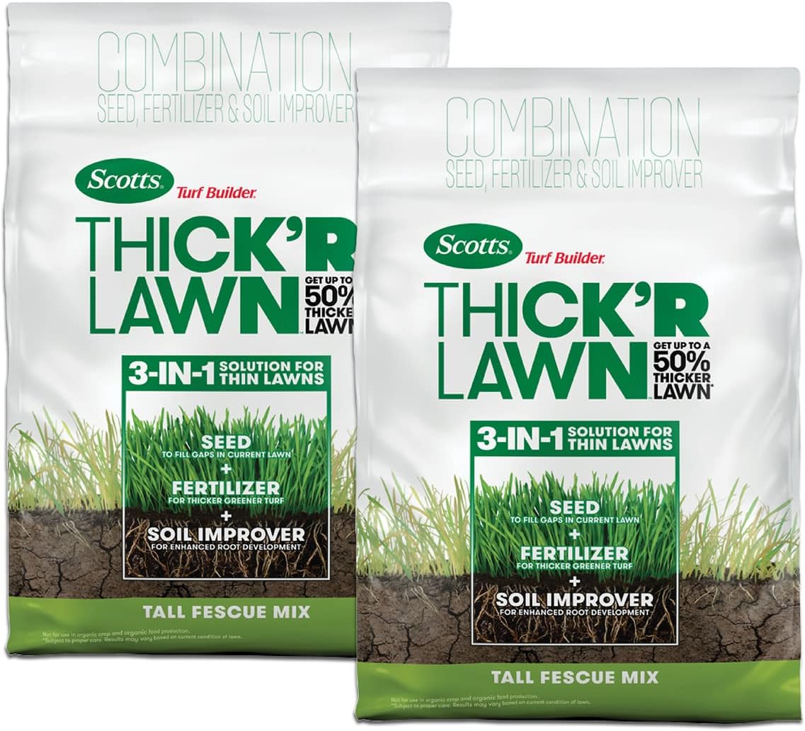 Scotts Turf Builder Thick'R Lawn Tall Fescue Mix for Thicker Grass