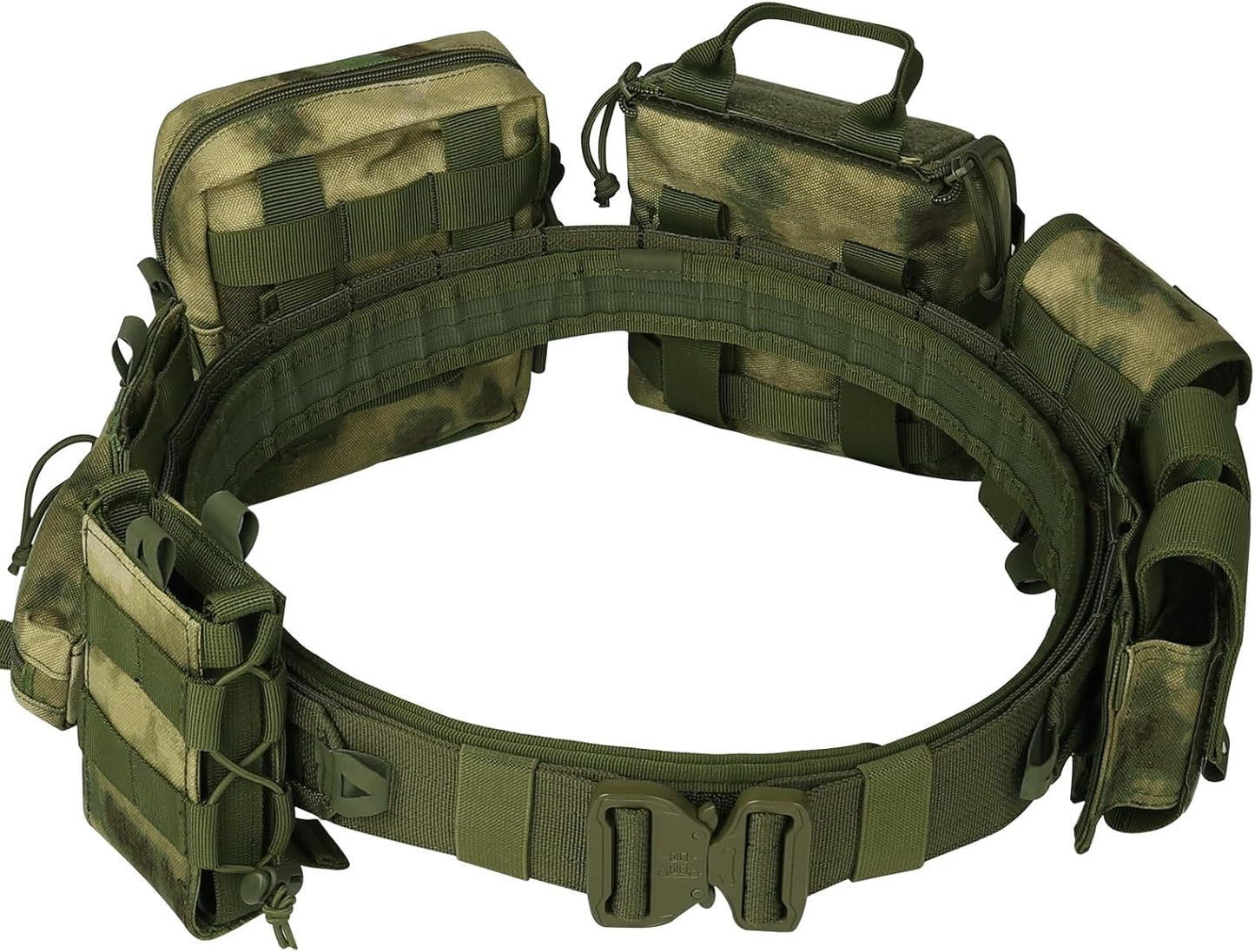 BOMTURN Tactical Battle Belt with Pouches for Law Enforcement